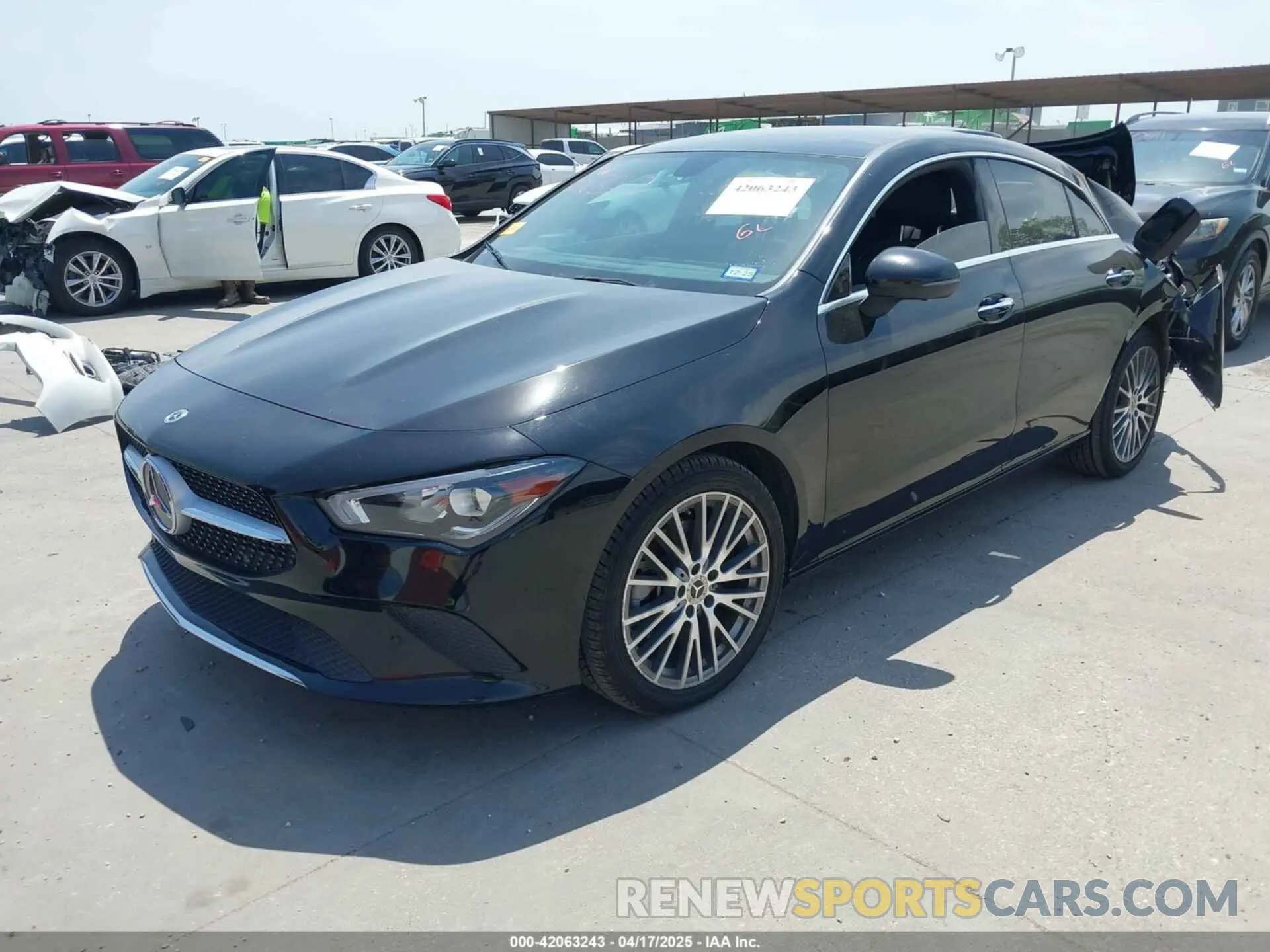 2 Photograph of a damaged car W1K5J4GB3MN157568 MERCEDES-BENZ CLA 250 2021