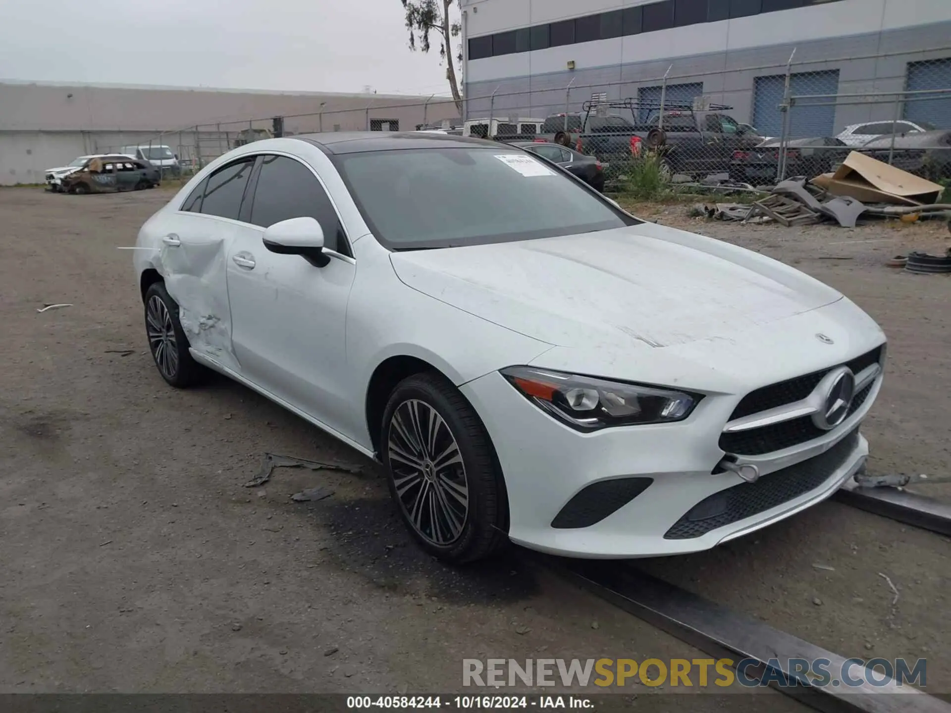 1 Photograph of a damaged car W1K5J4GB4MN176761 MERCEDES-BENZ CLA 250 2021