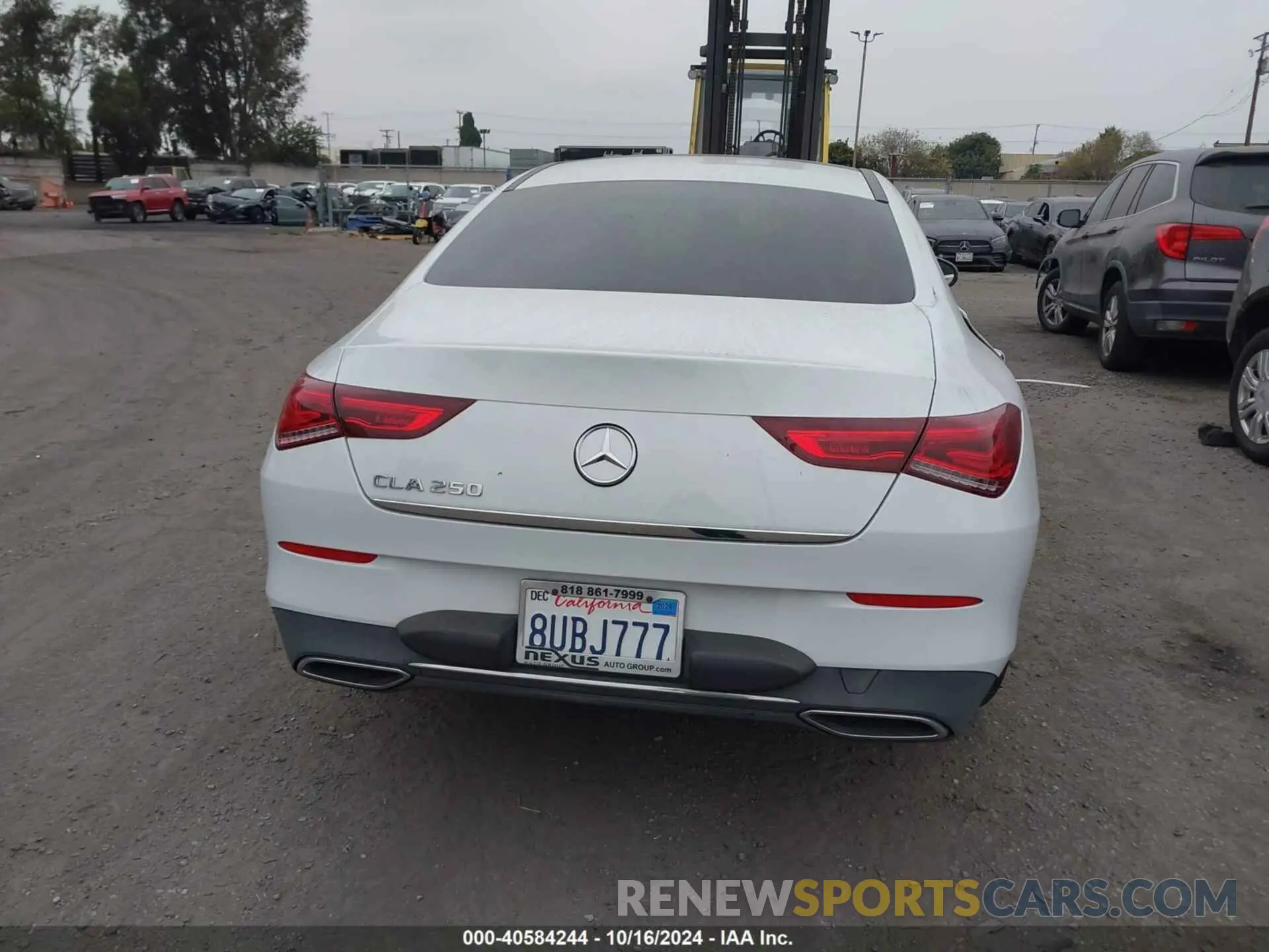 16 Photograph of a damaged car W1K5J4GB4MN176761 MERCEDES-BENZ CLA 250 2021