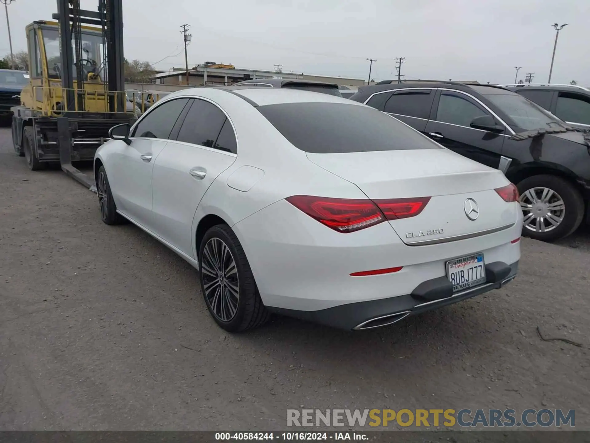 3 Photograph of a damaged car W1K5J4GB4MN176761 MERCEDES-BENZ CLA 250 2021