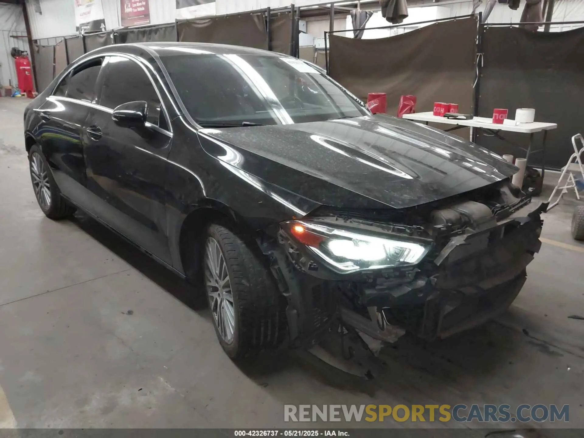1 Photograph of a damaged car W1K5J4GB5MN222422 MERCEDES-BENZ CLA 250 2021