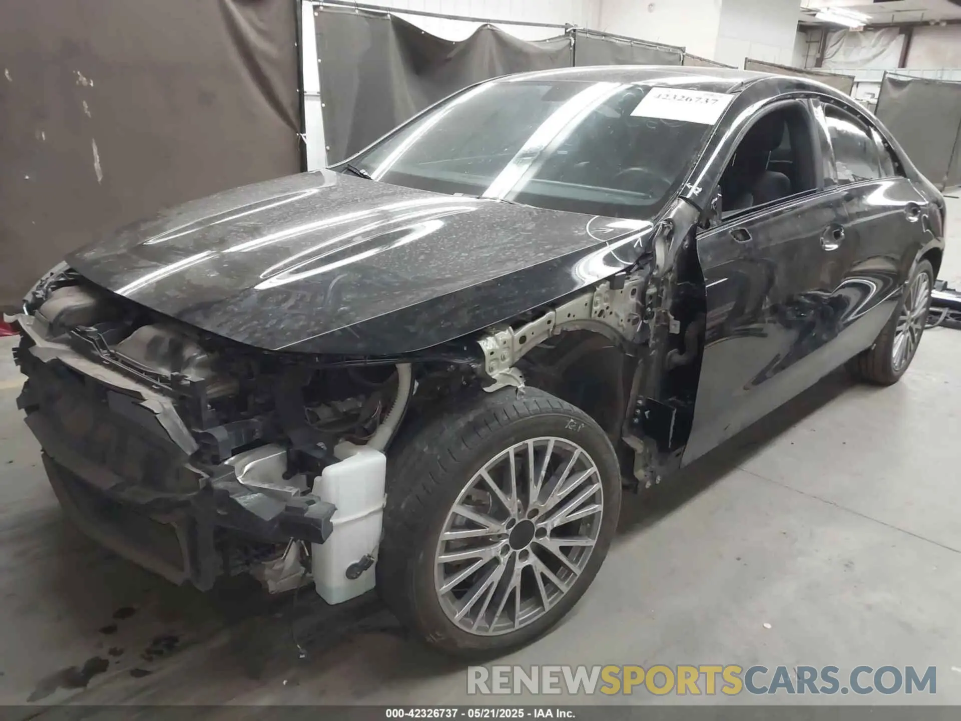 2 Photograph of a damaged car W1K5J4GB5MN222422 MERCEDES-BENZ CLA 250 2021