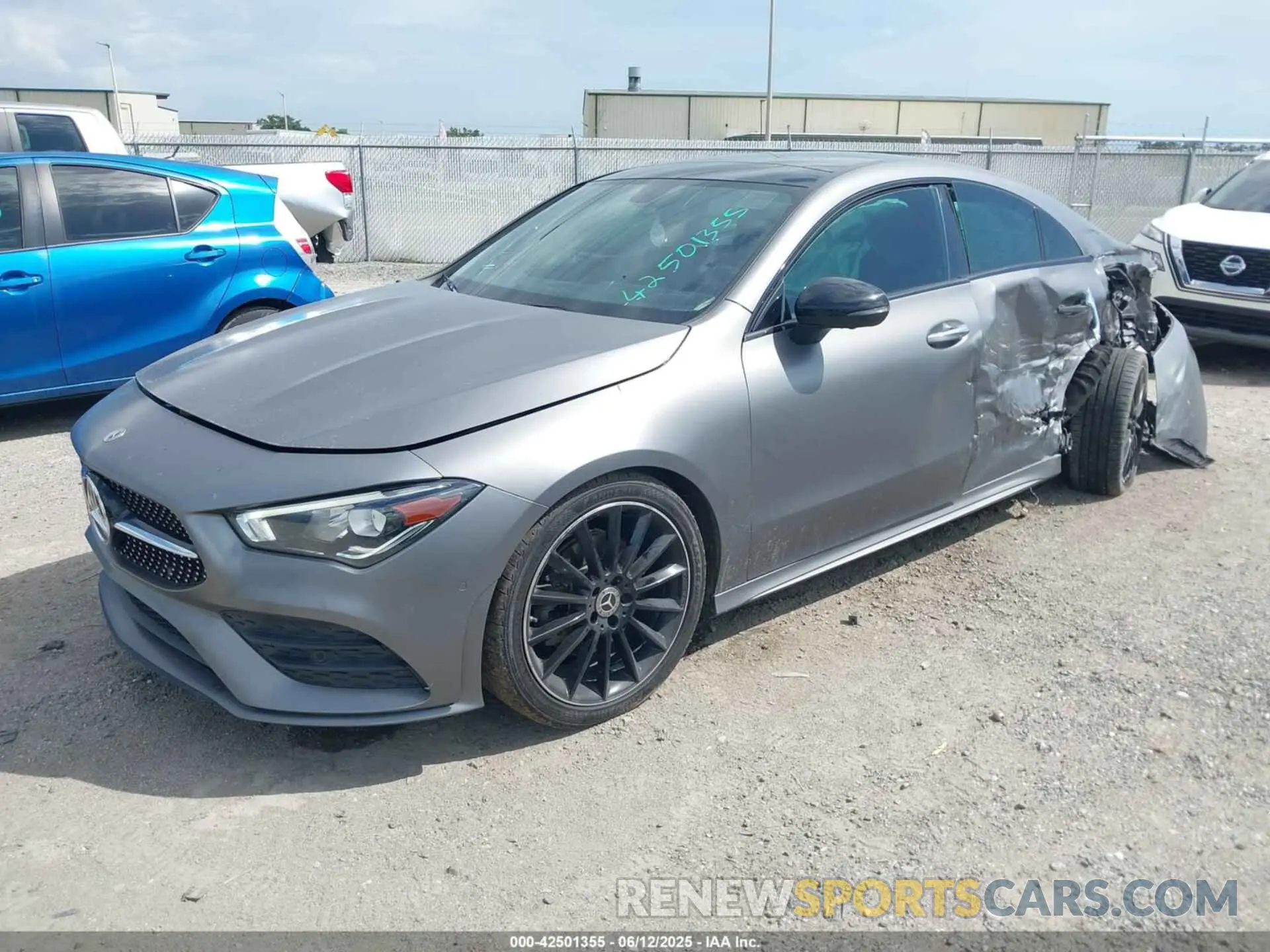 2 Photograph of a damaged car W1K5J4GB7MN155600 MERCEDES-BENZ CLA 250 2021