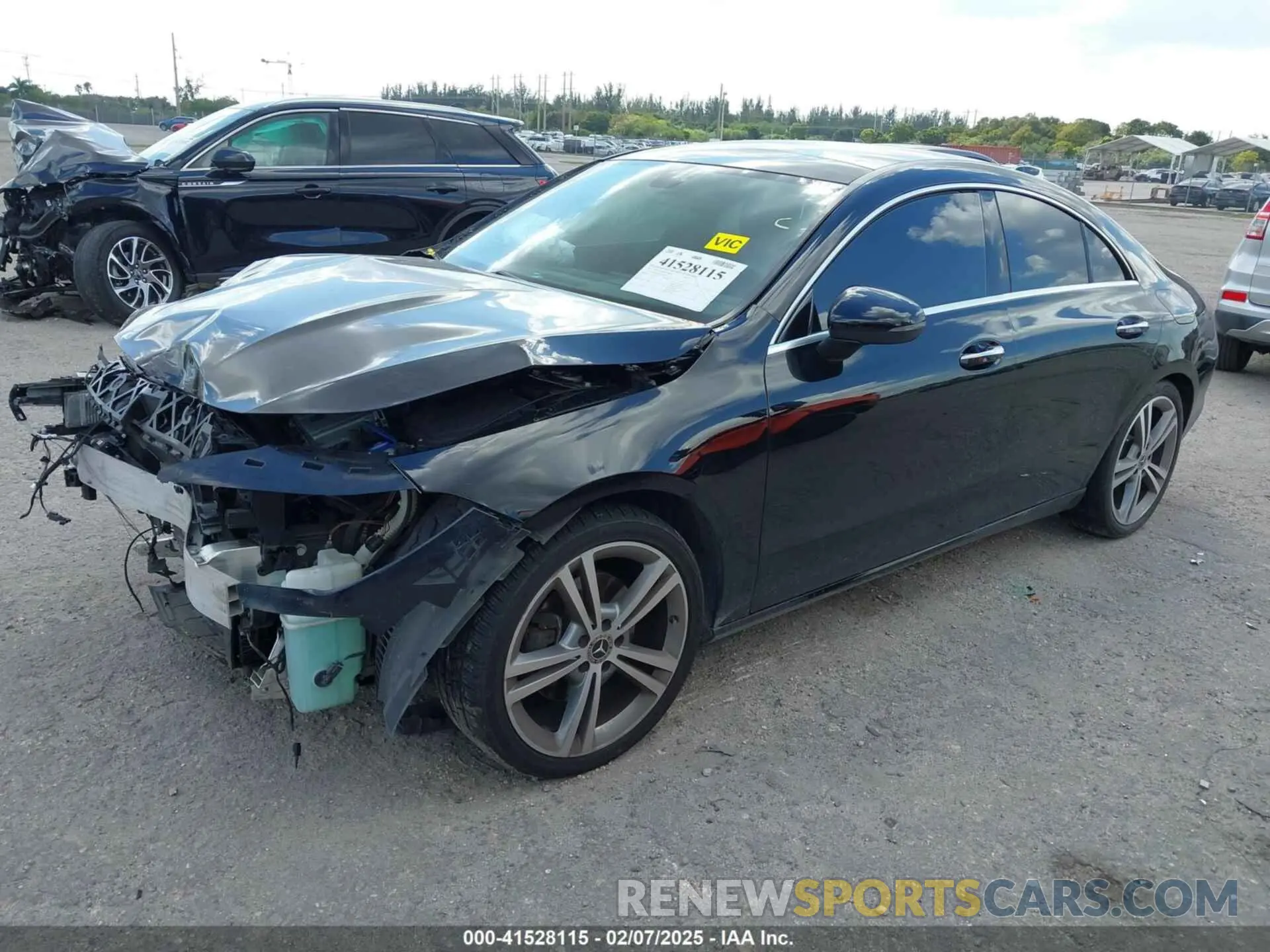 2 Photograph of a damaged car W1K5J4GB9MN160555 MERCEDES-BENZ CLA 250 2021