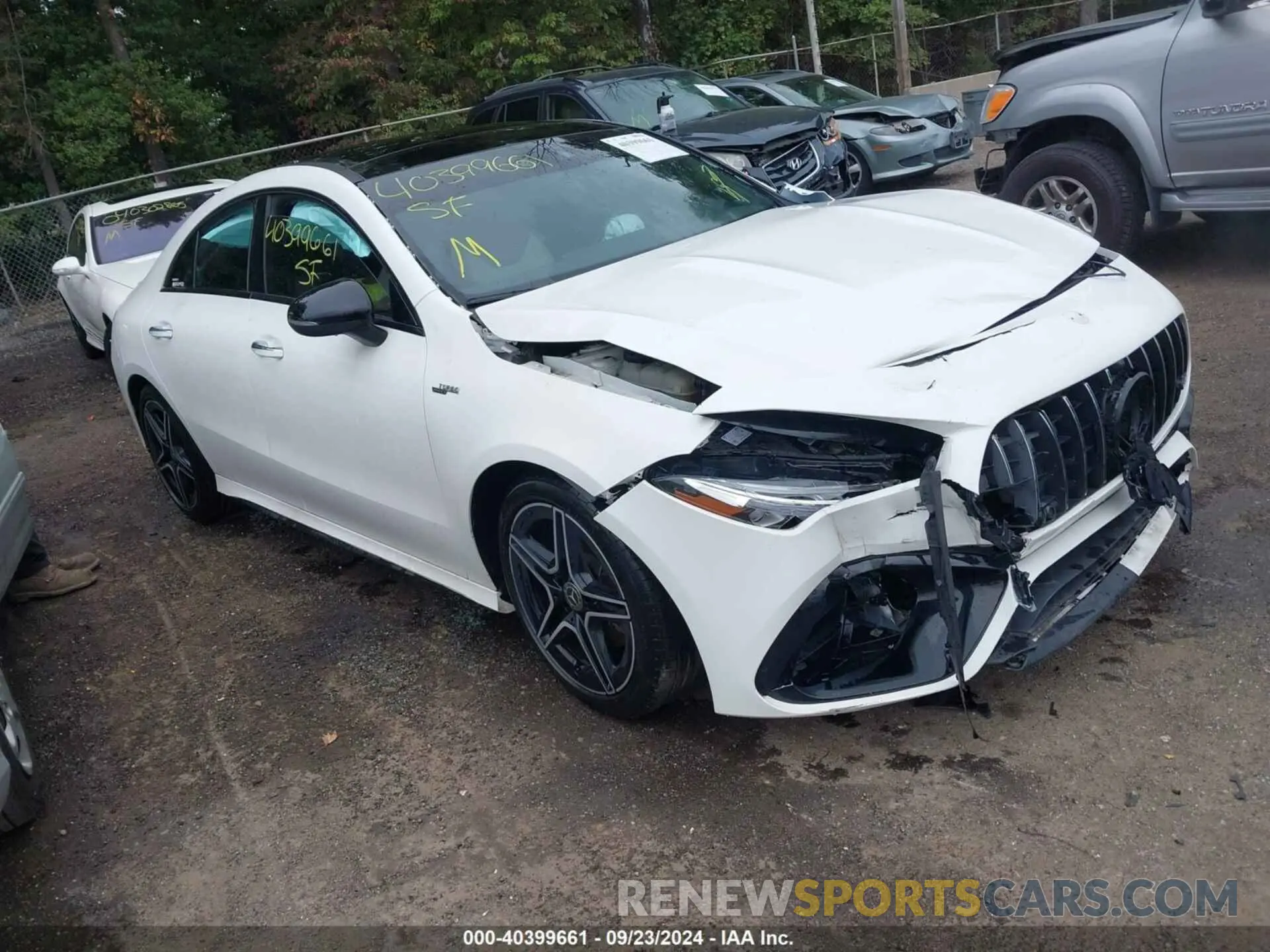 1 Photograph of a damaged car W1K5J4HB0MN166839 MERCEDES-BENZ CLA 250 2021