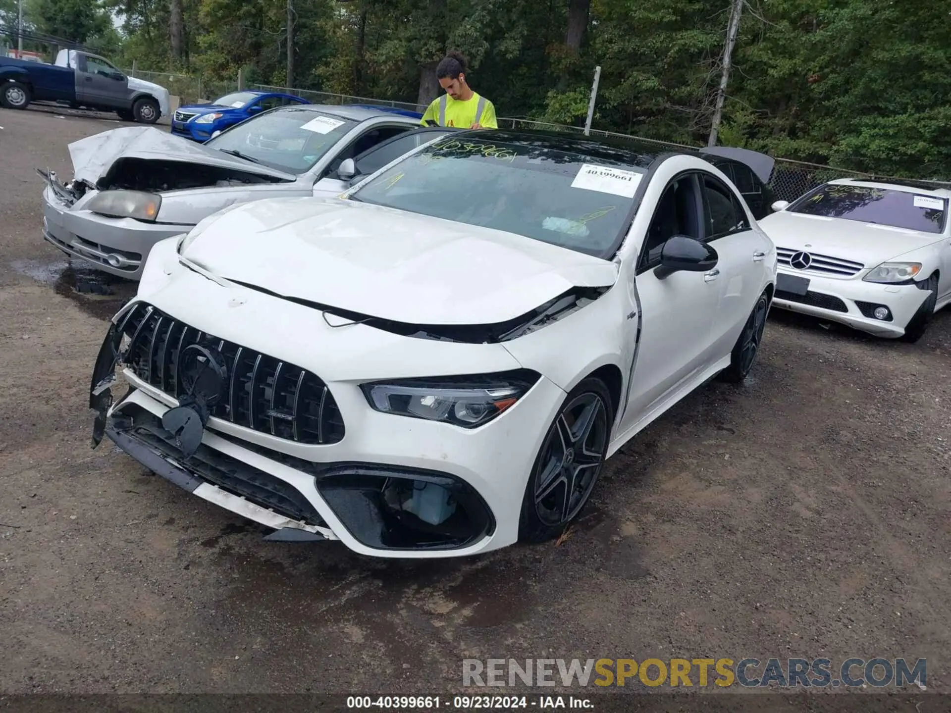 2 Photograph of a damaged car W1K5J4HB0MN166839 MERCEDES-BENZ CLA 250 2021