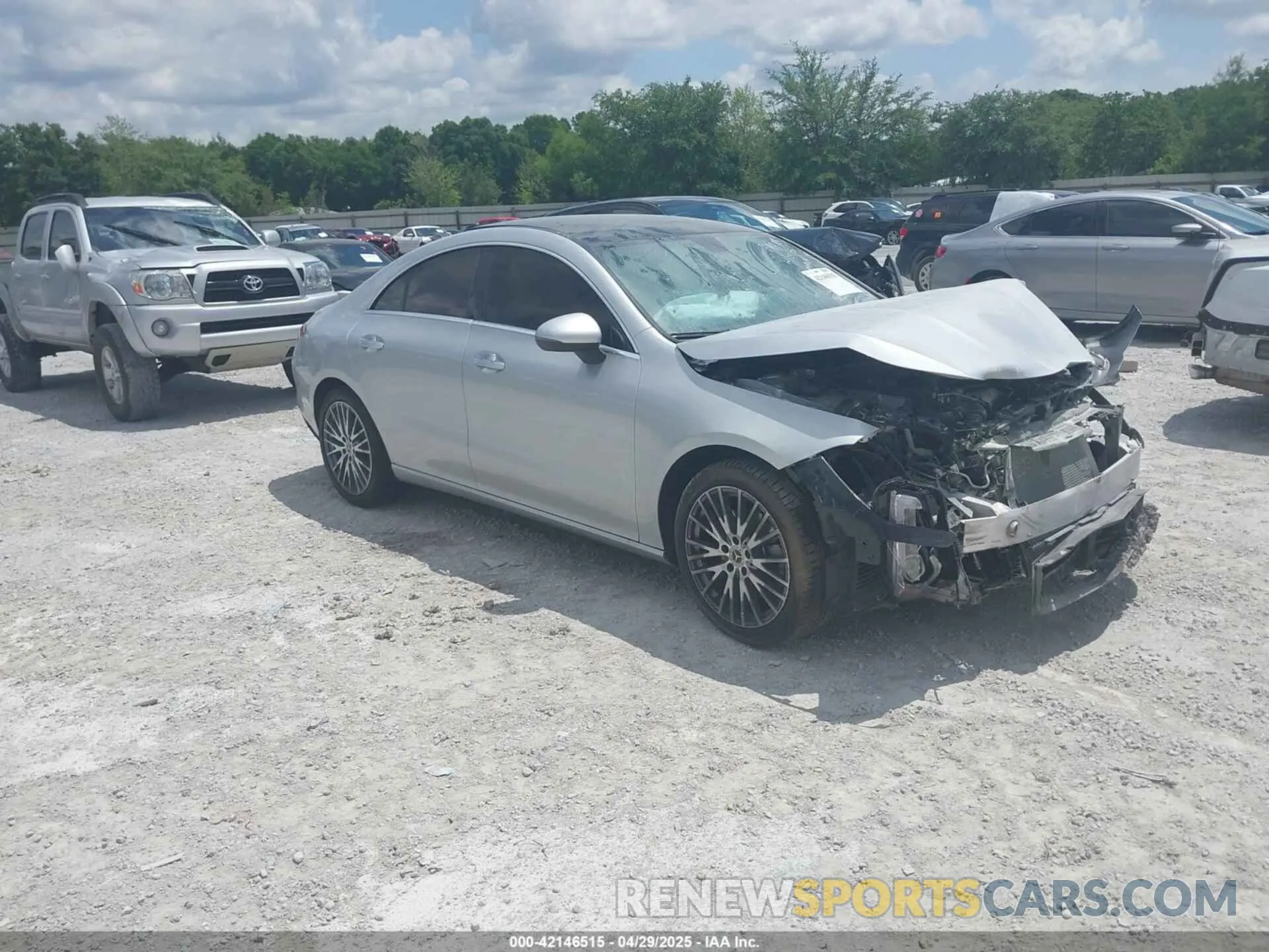 1 Photograph of a damaged car W1K5J4GB0NN260500 MERCEDES-BENZ CLA 250 COUPE 2022