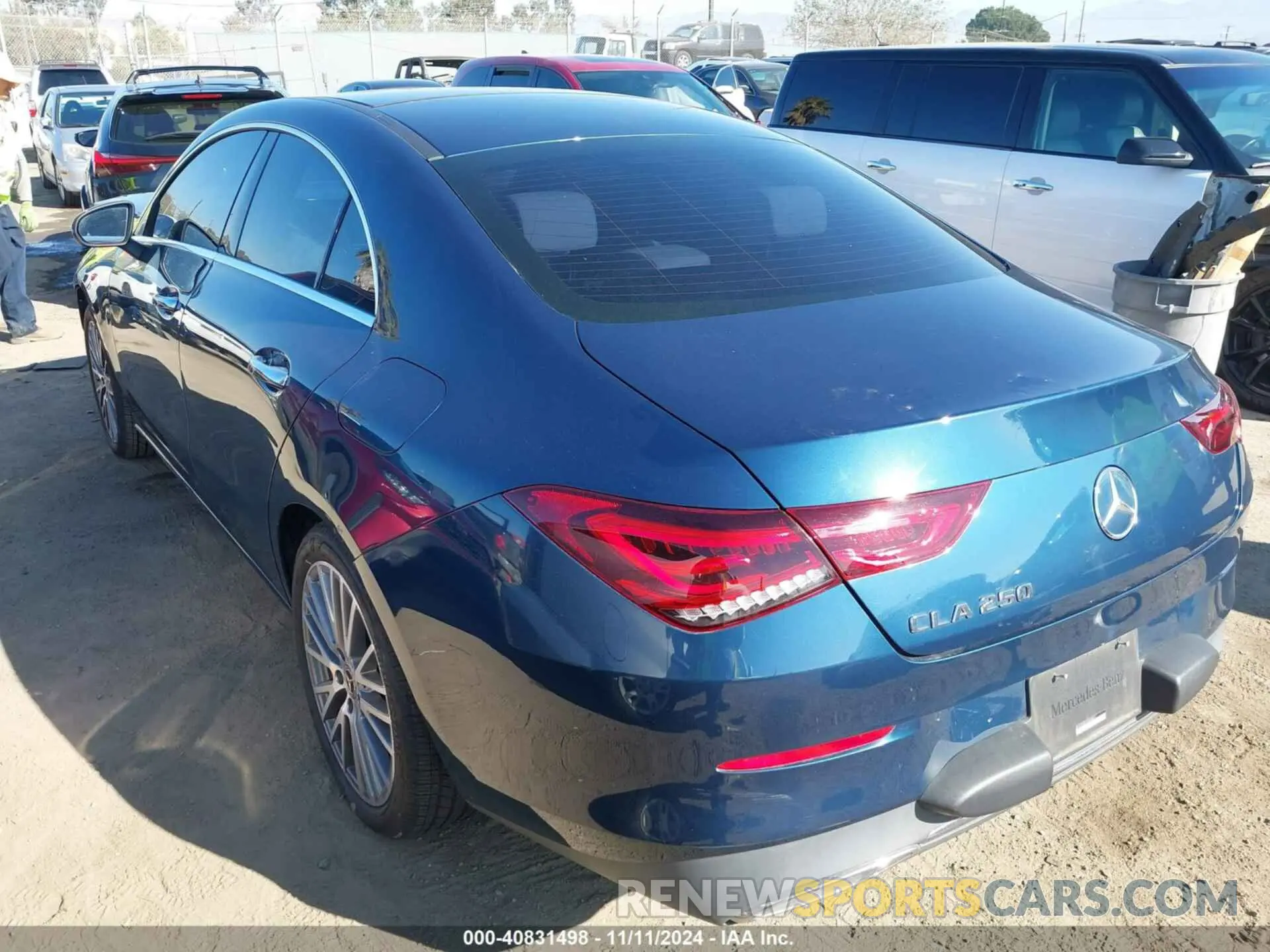 3 Photograph of a damaged car W1K5J4GB1NN248811 MERCEDES-BENZ CLA 250 COUPE 2022