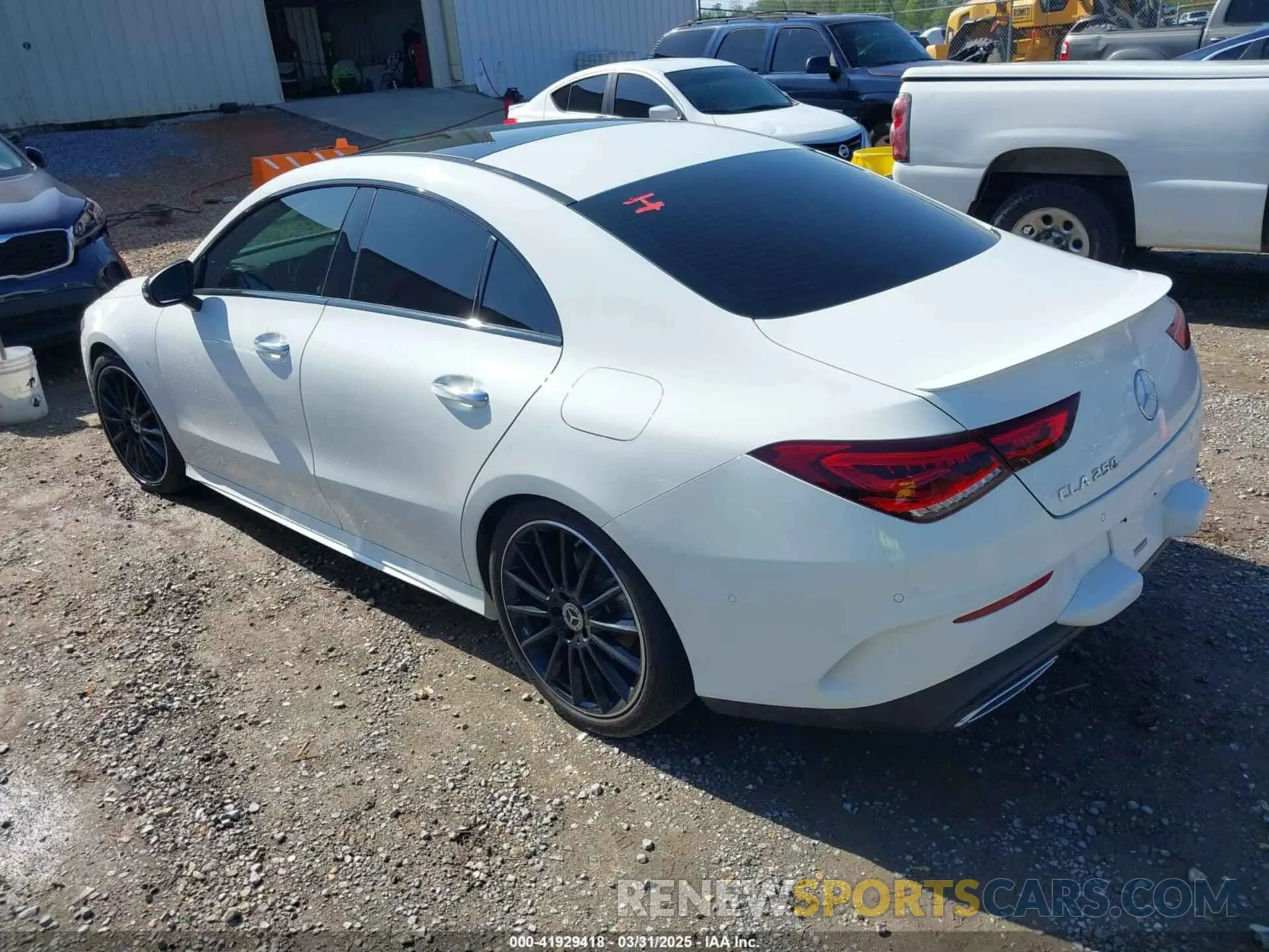 3 Photograph of a damaged car W1K5J4GB4NN294407 MERCEDES-BENZ CLA 250 COUPE 2022