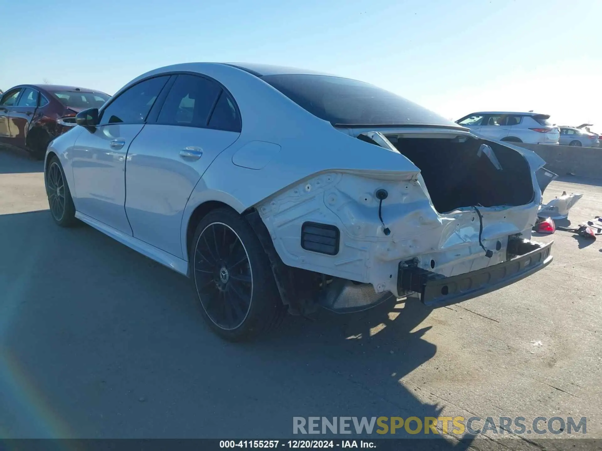 3 Photograph of a damaged car W1K5J4GB7NN314732 MERCEDES-BENZ CLA 250 COUPE 2022