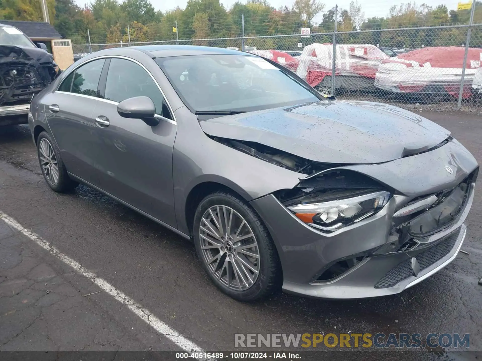 1 Photograph of a damaged car W1K5J4HB0NN287484 MERCEDES-BENZ CLA 250 COUPE 2022