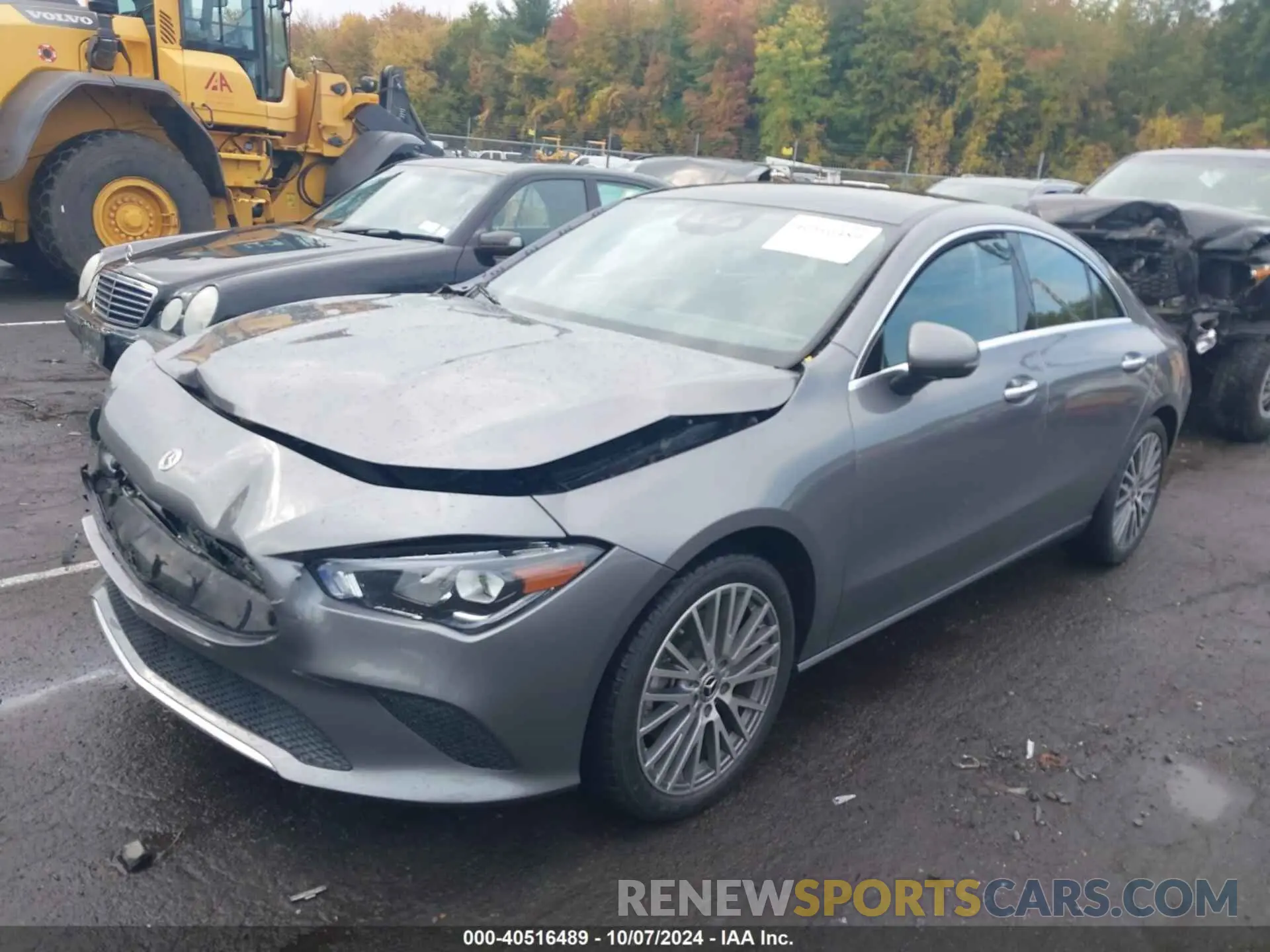2 Photograph of a damaged car W1K5J4HB0NN287484 MERCEDES-BENZ CLA 250 COUPE 2022