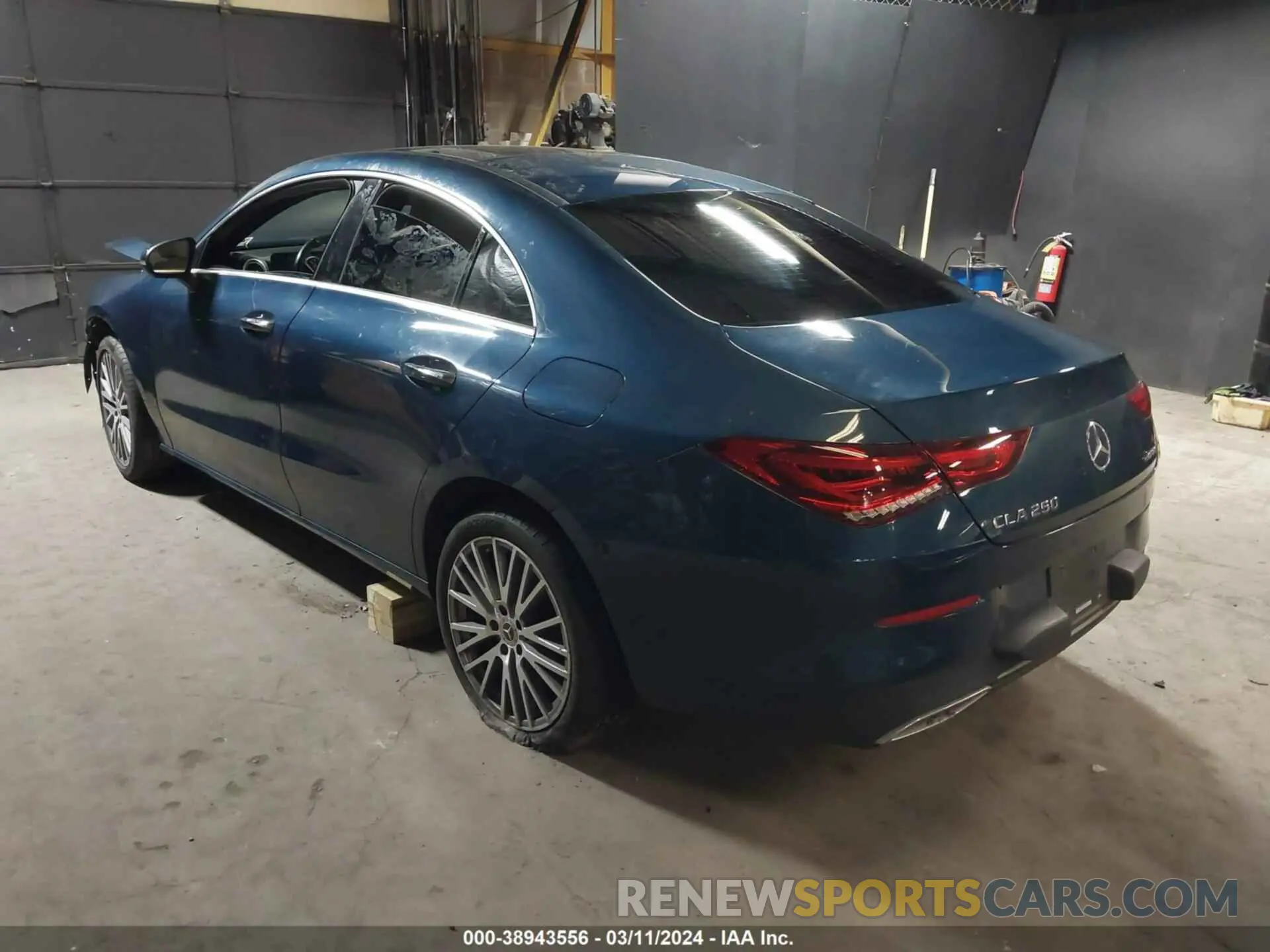 3 Photograph of a damaged car W1K5J4HB1NN298767 MERCEDES-BENZ CLA 250 COUPE 2022