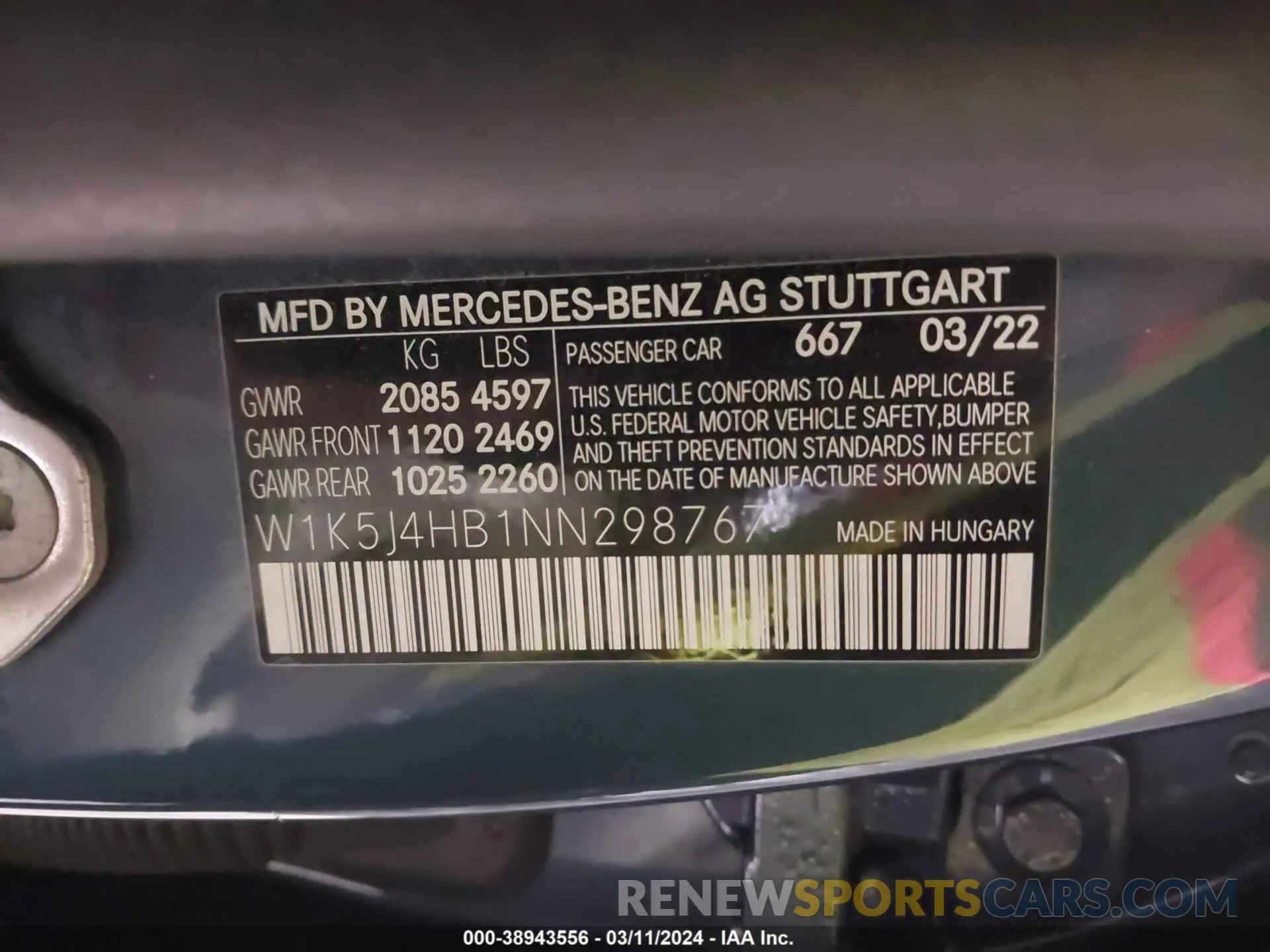 9 Photograph of a damaged car W1K5J4HB1NN298767 MERCEDES-BENZ CLA 250 COUPE 2022