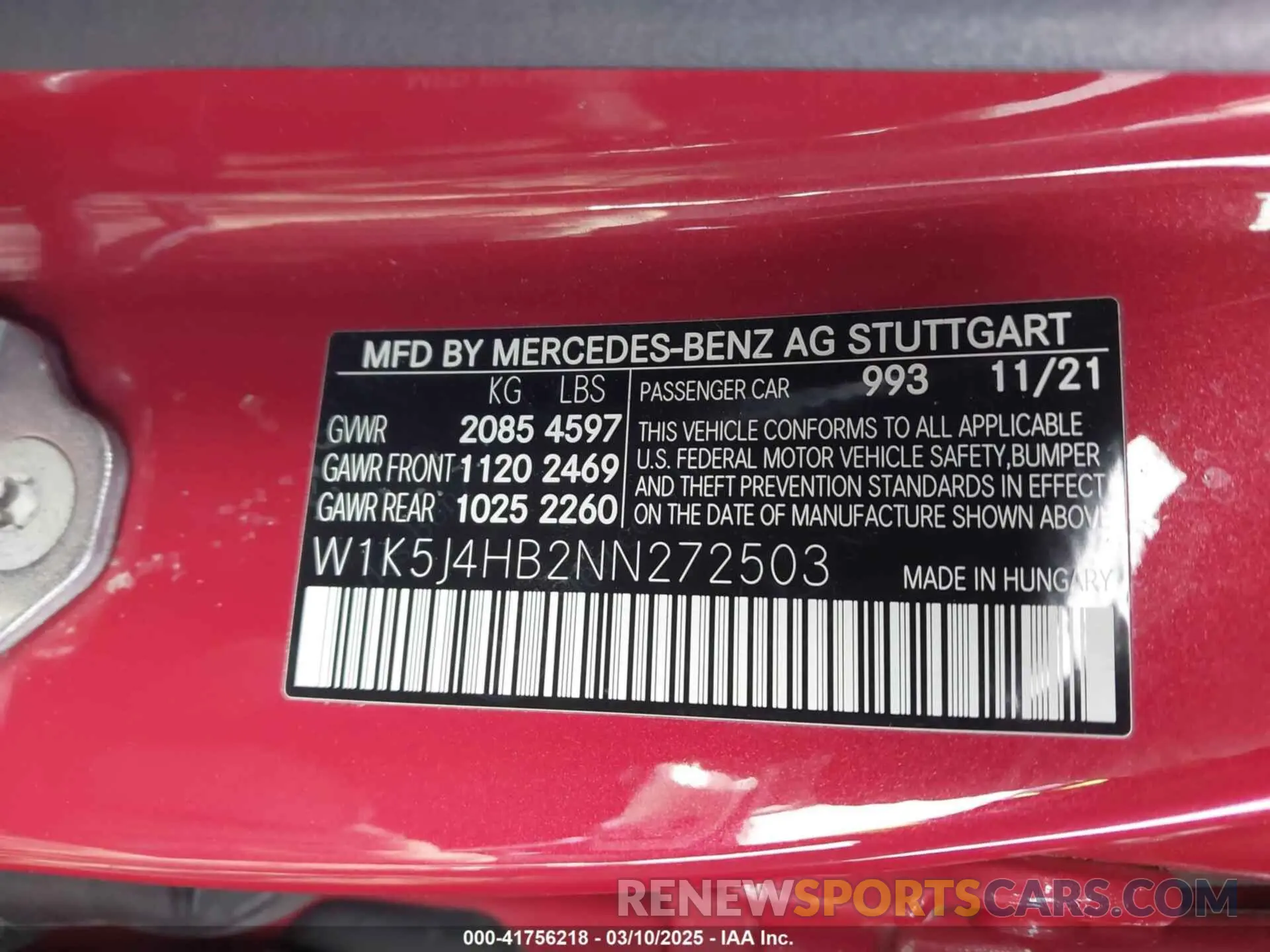 9 Photograph of a damaged car W1K5J4HB2NN272503 MERCEDES-BENZ CLA 250 COUPE 2022