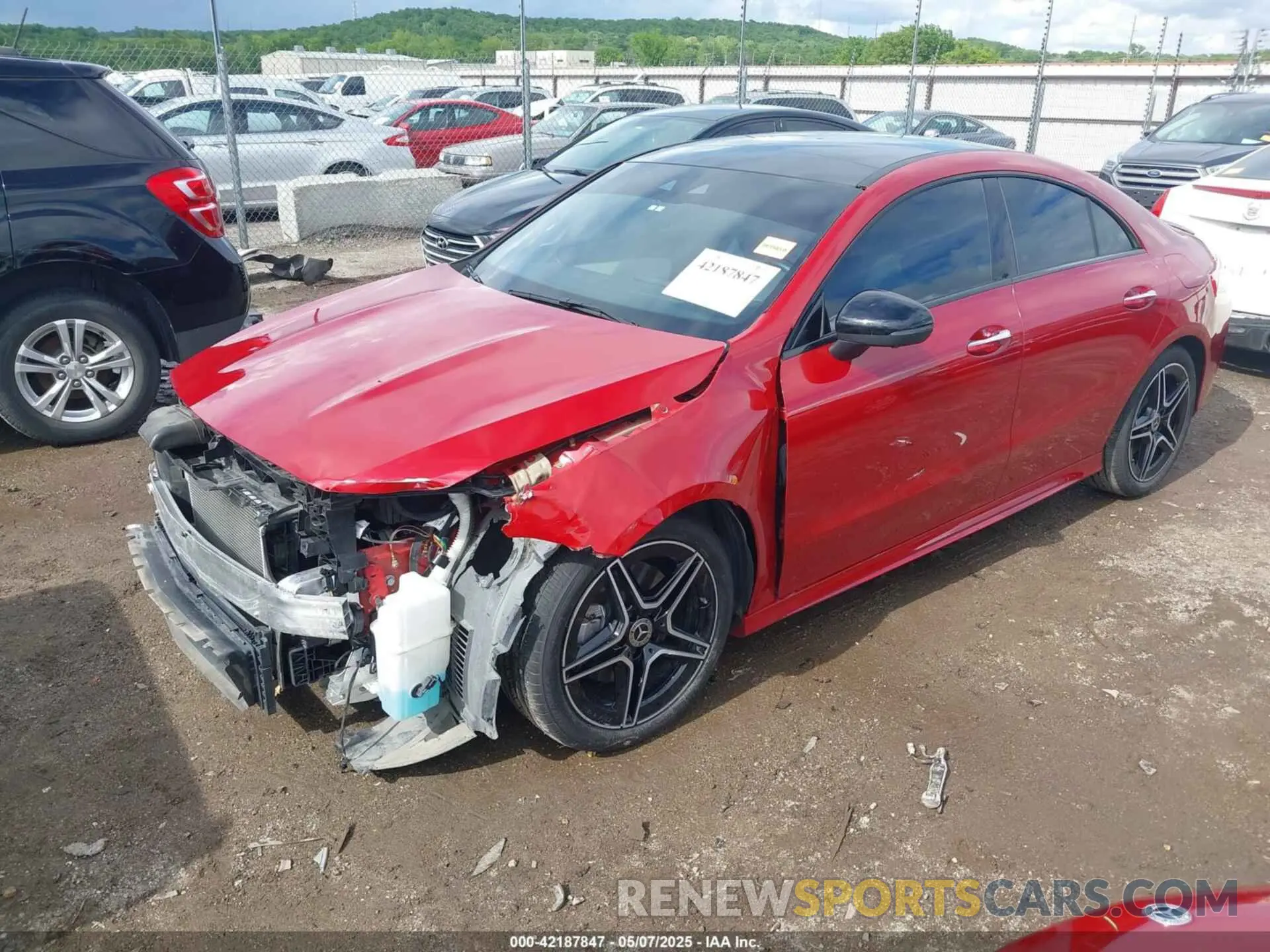 2 Photograph of a damaged car W1K5J4HB2NN286966 MERCEDES-BENZ CLA 250 COUPE 2022