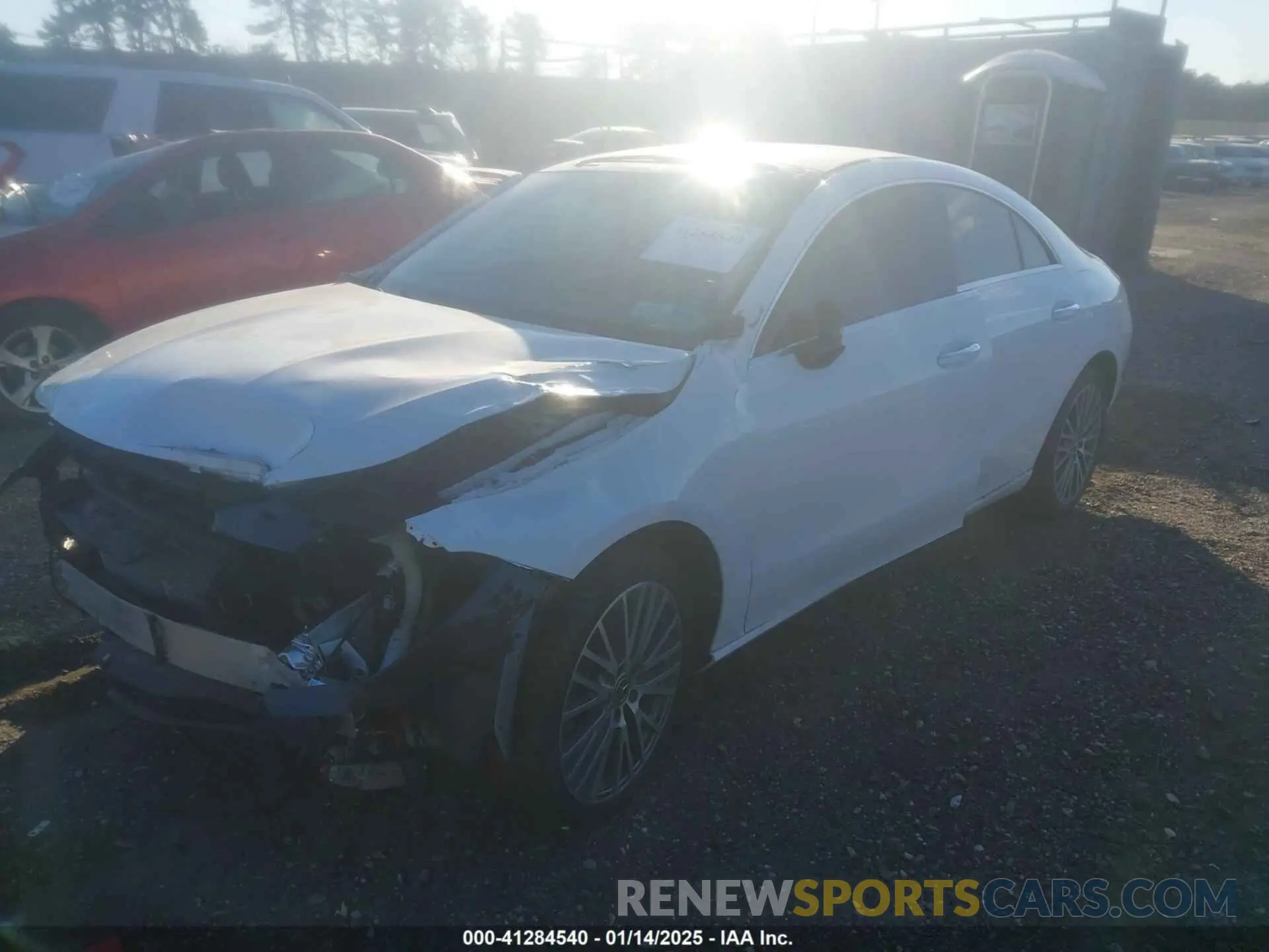 2 Photograph of a damaged car W1K5J4HB4NN288797 MERCEDES-BENZ CLA 250 COUPE 2022