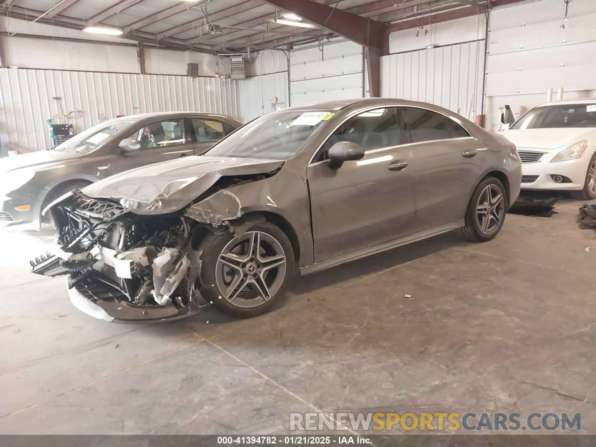 2 Photograph of a damaged car W1K5J4HB6NN293676 MERCEDES-BENZ CLA 250 COUPE 2022