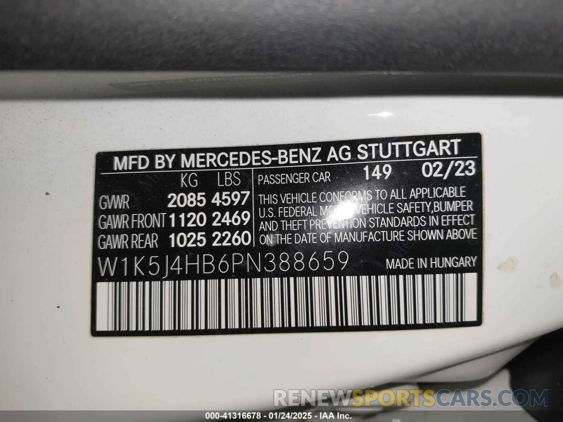 9 Photograph of a damaged car W1K5J4HB6PN388659 MERCEDES-BENZ CLA 250 COUPE 2023