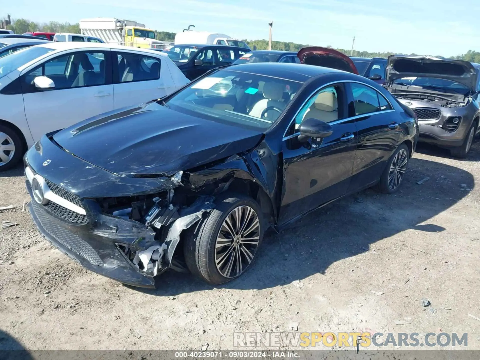 2 Photograph of a damaged car W1K5J4HB6PN403015 MERCEDES-BENZ CLA 250 COUPE 2023