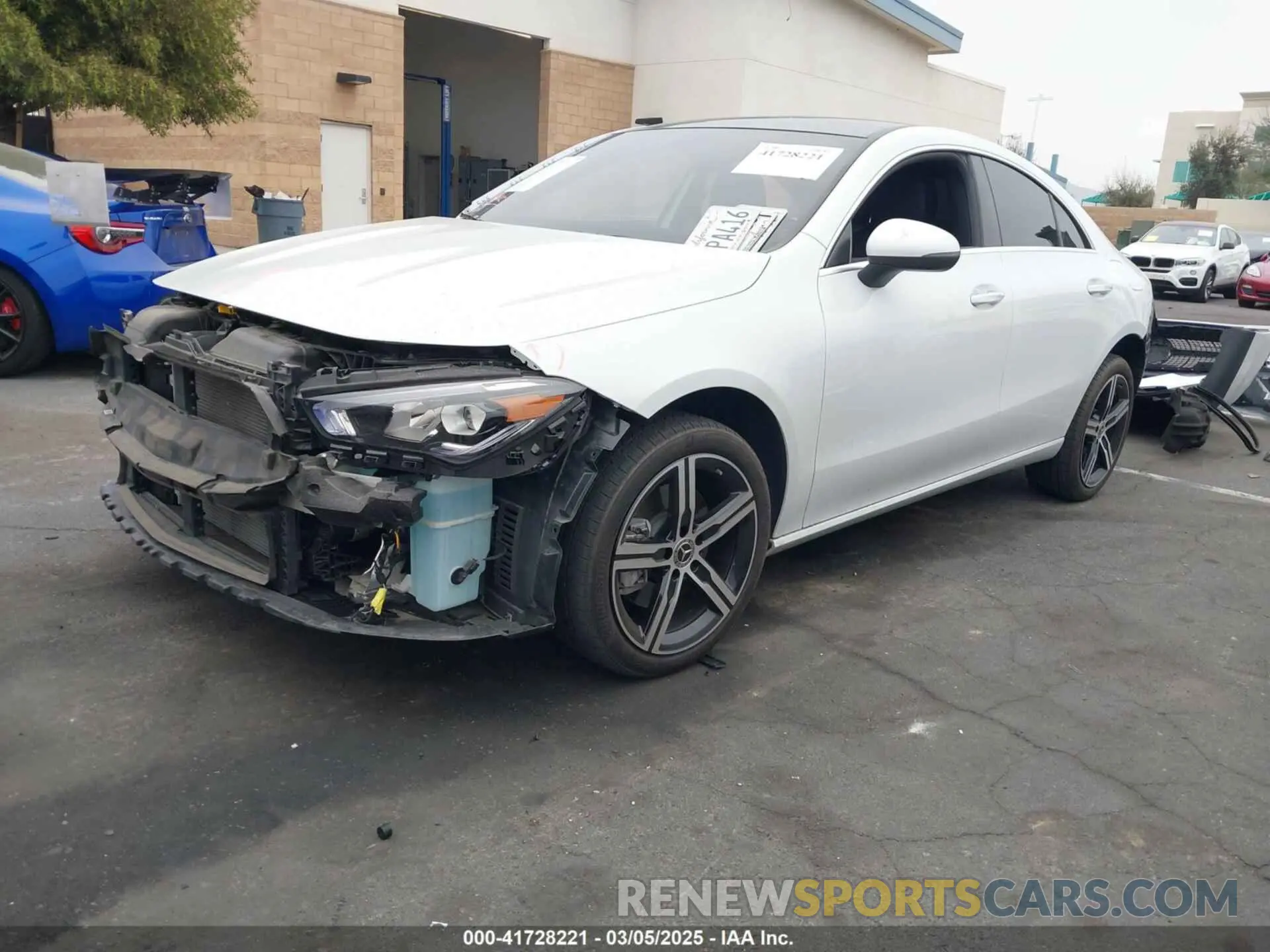 2 Photograph of a damaged car W1K5J4HB9PN414557 MERCEDES-BENZ CLA 250 COUPE 2023