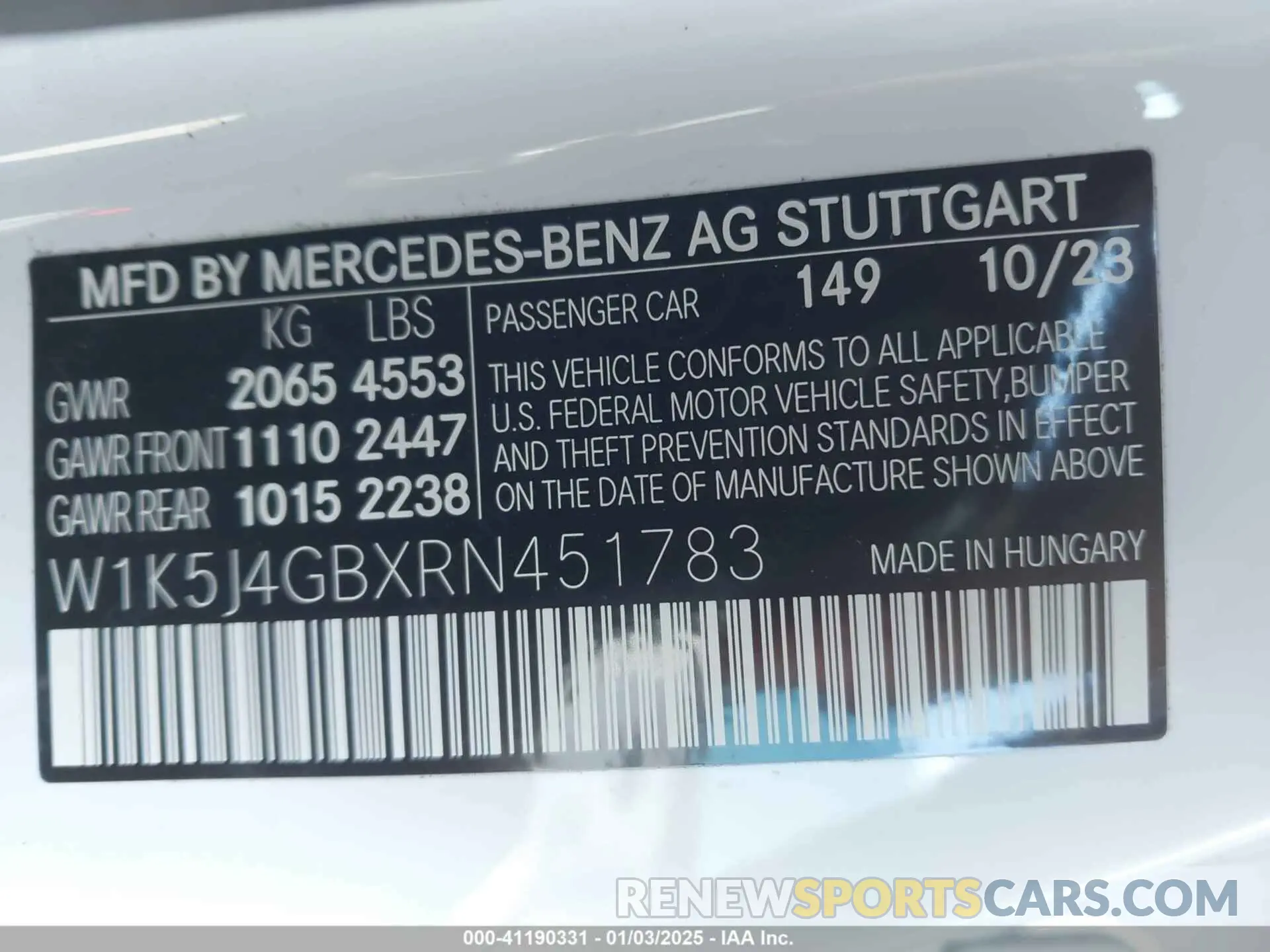 9 Photograph of a damaged car W1K5J4GBXRN451783 MERCEDES-BENZ CLA 250 COUPE 2024