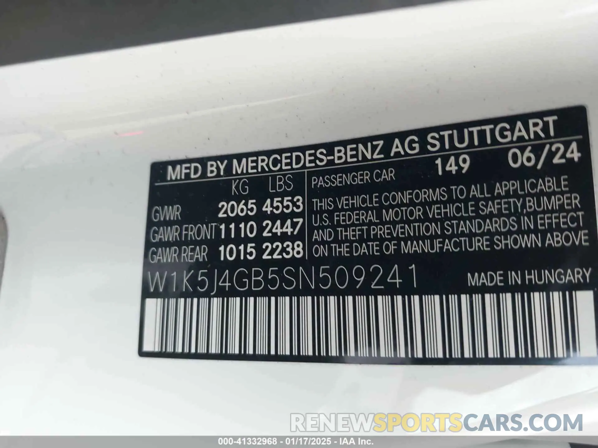 9 Photograph of a damaged car W1K5J4GB5SN509241 MERCEDES-BENZ CLA 250 COUPE 2025