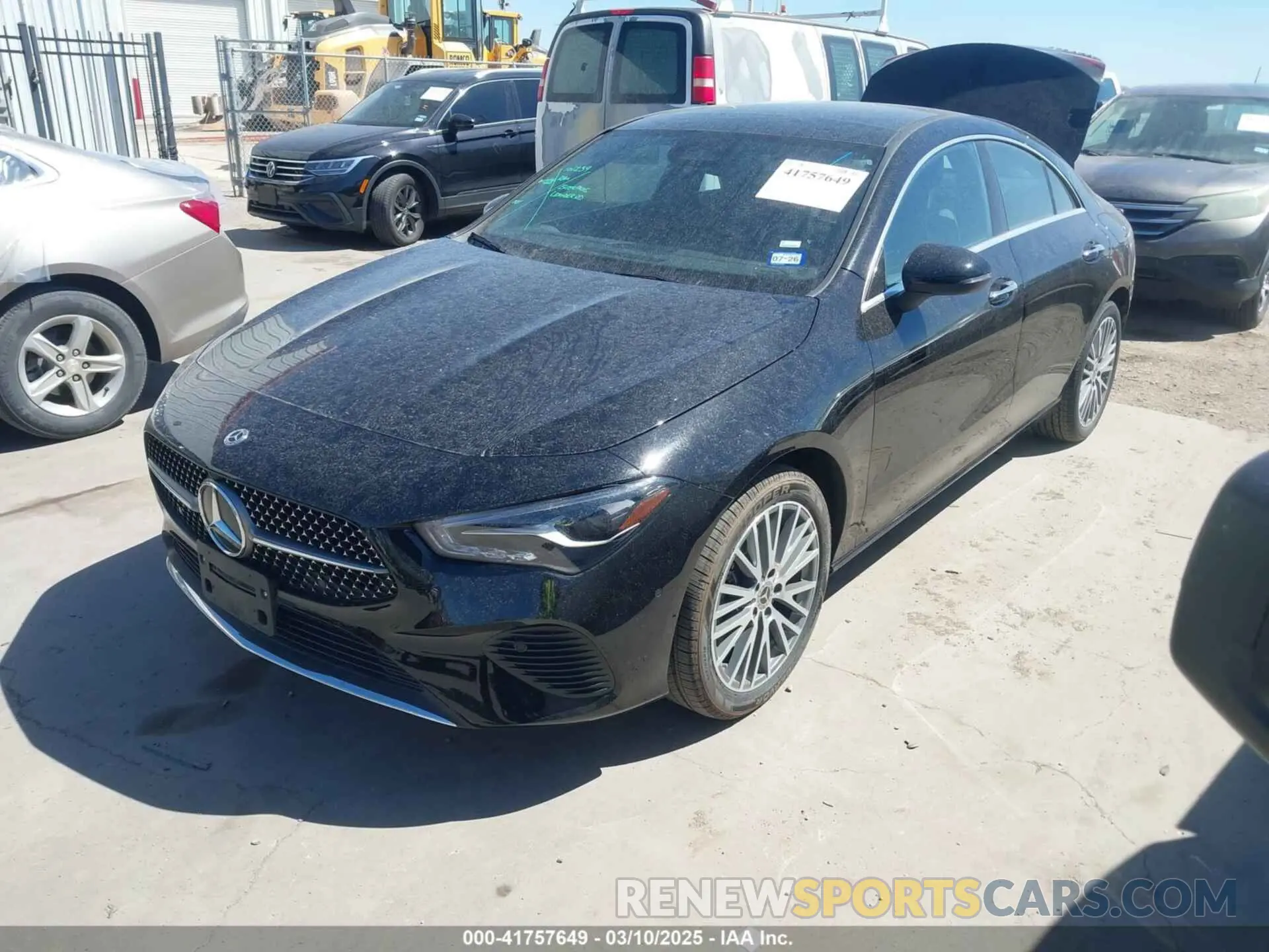 2 Photograph of a damaged car W1K5J4GB7SN509497 MERCEDES-BENZ CLA 250 COUPE 2025