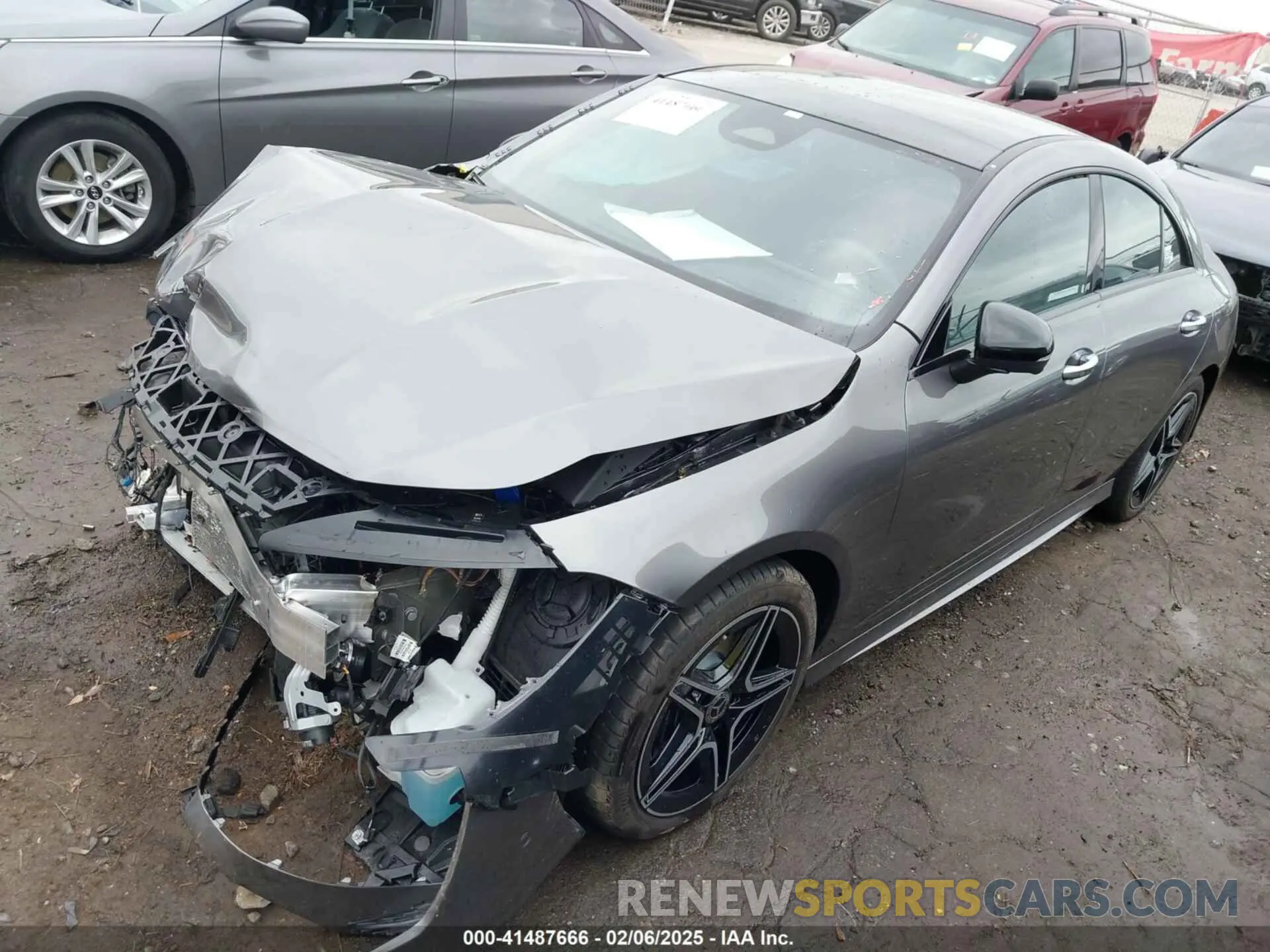 2 Photograph of a damaged car W1K5J4HB1SN490217 MERCEDES-BENZ CLA 250 COUPE 2025