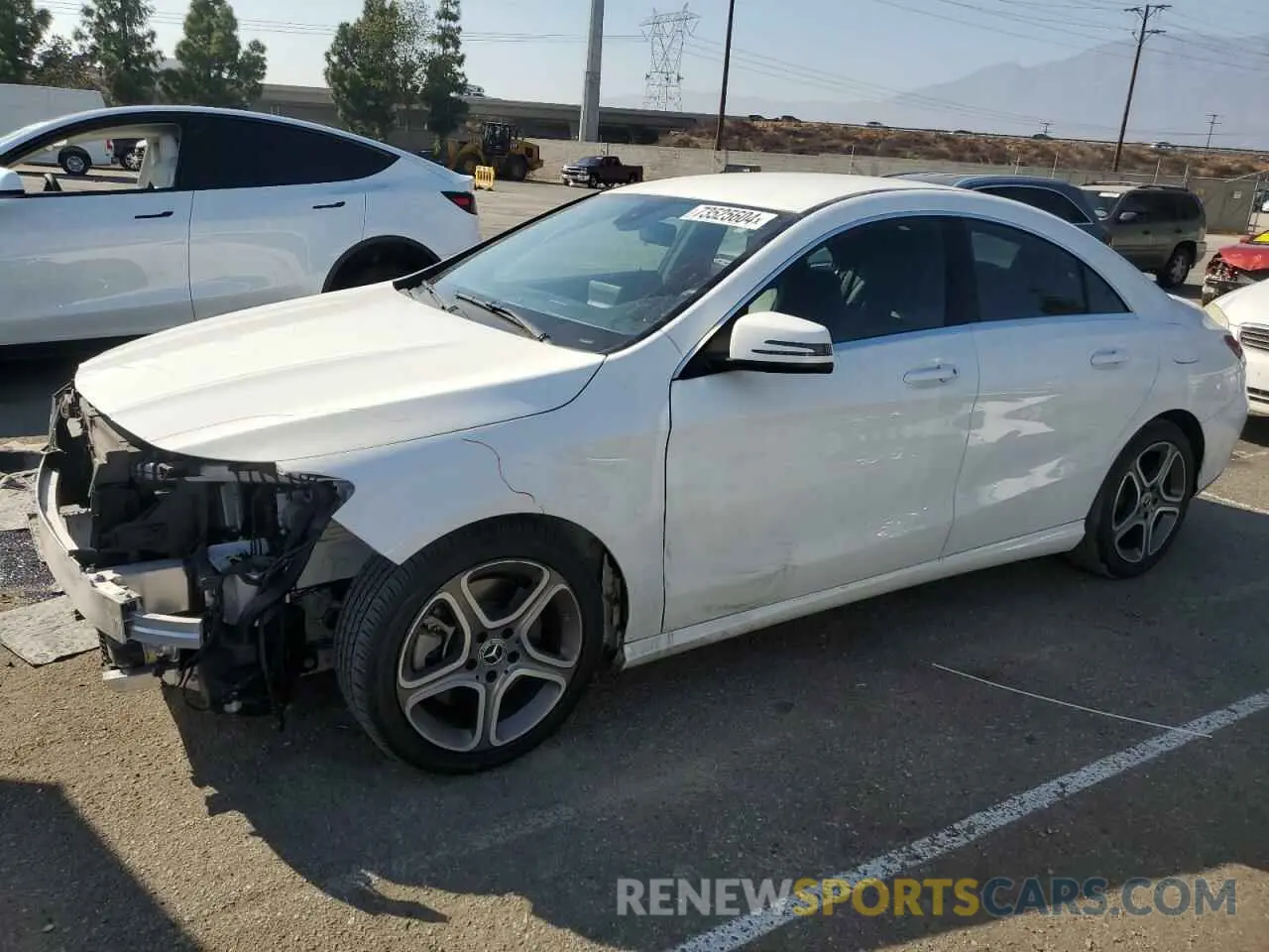 1 Photograph of a damaged car WDDSJ4EB0KN767513 MERCEDES-BENZ CLA-CLASS 2019