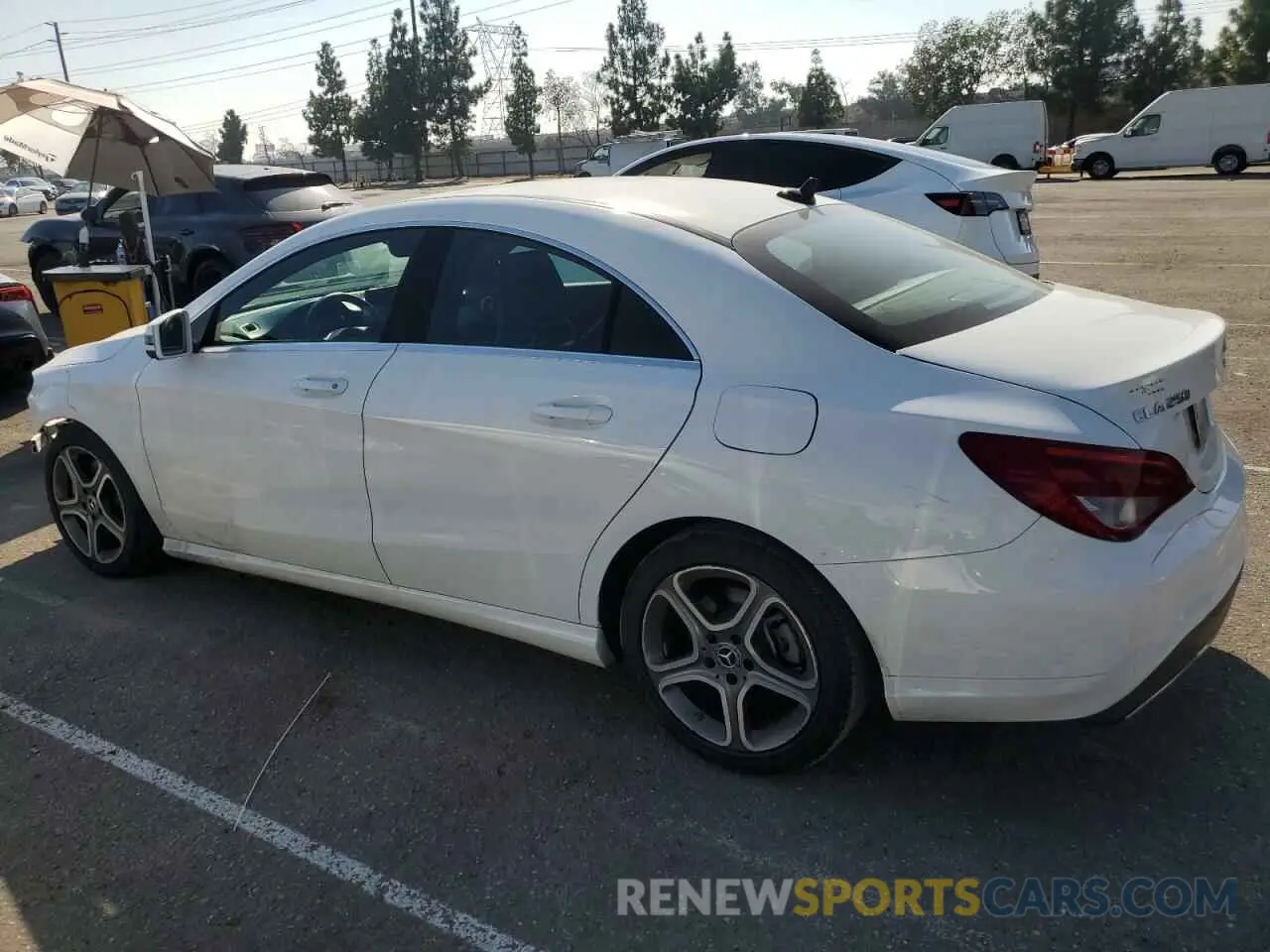 2 Photograph of a damaged car WDDSJ4EB0KN767513 MERCEDES-BENZ CLA-CLASS 2019