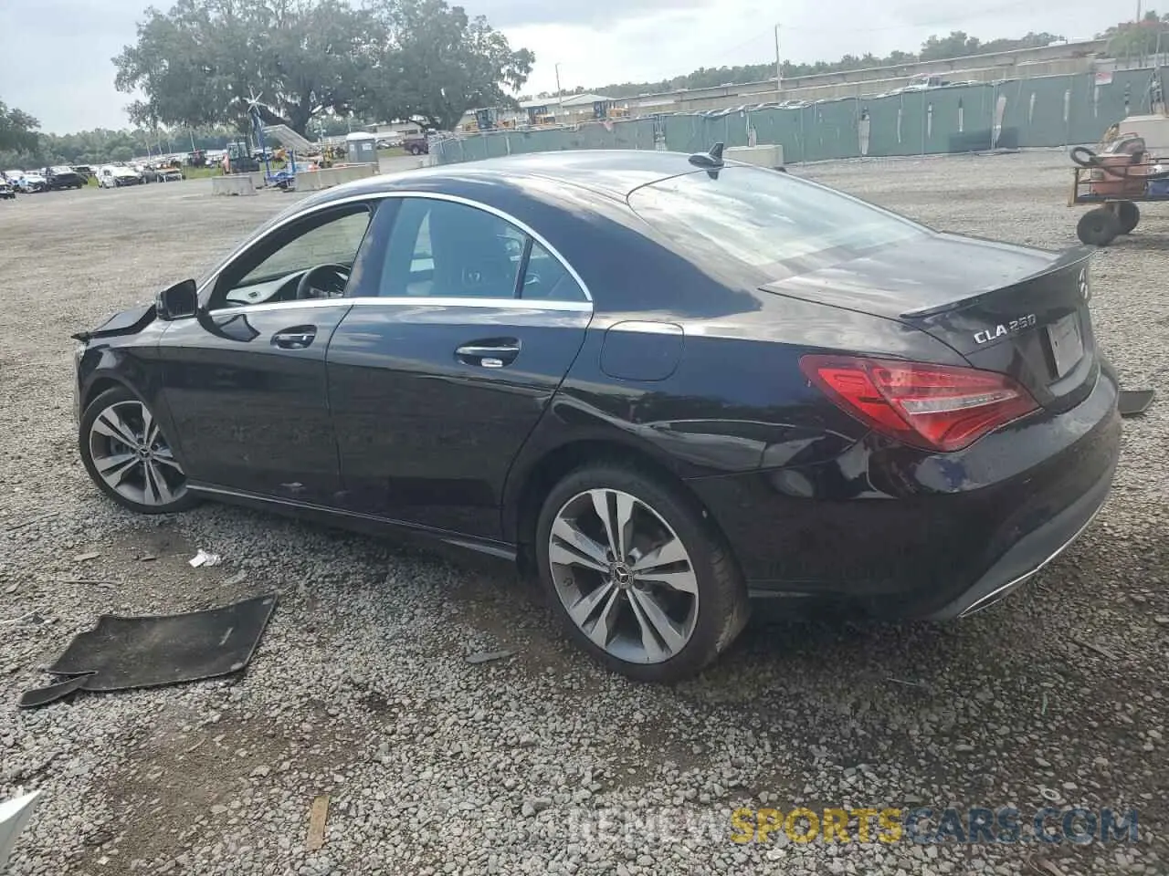 2 Photograph of a damaged car WDDSJ4EB1KN724637 MERCEDES-BENZ CLA-CLASS 2019