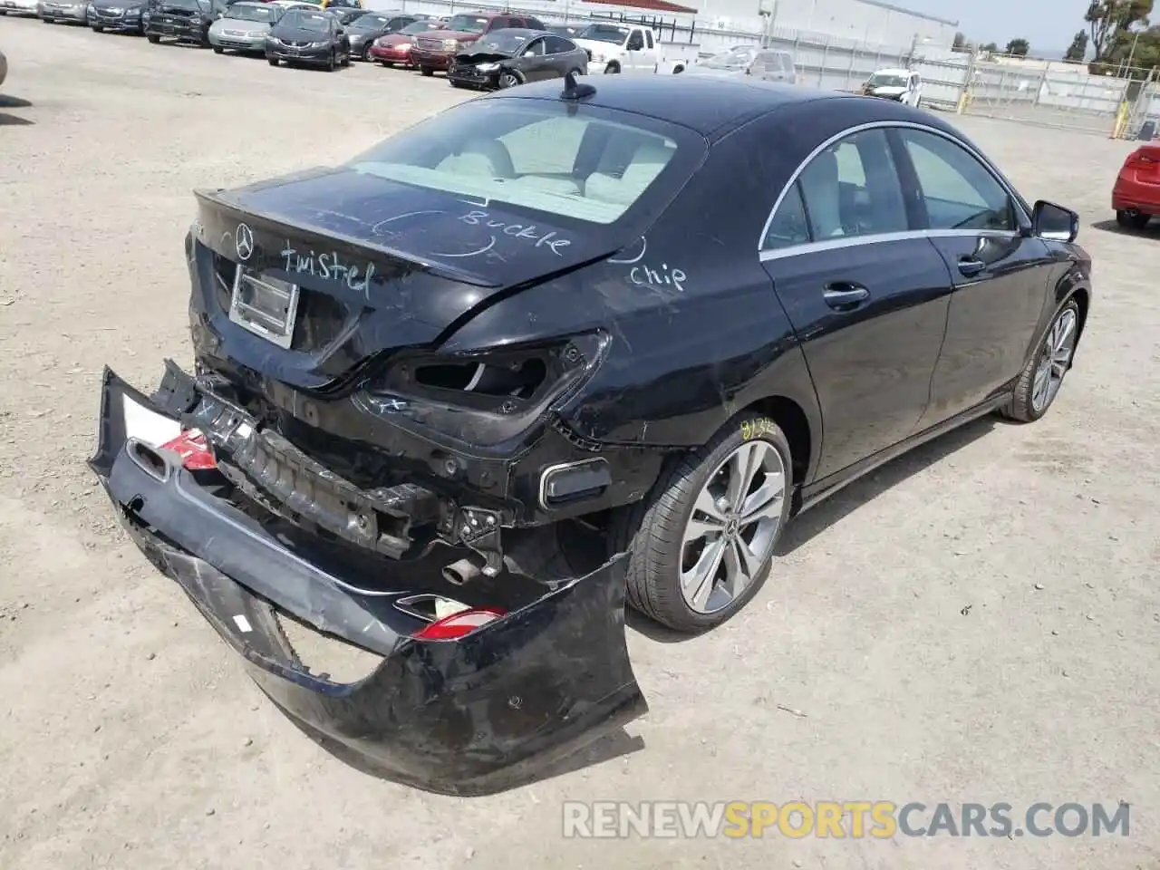 4 Photograph of a damaged car WDDSJ4EB1KN766645 MERCEDES-BENZ CLA-CLASS 2019