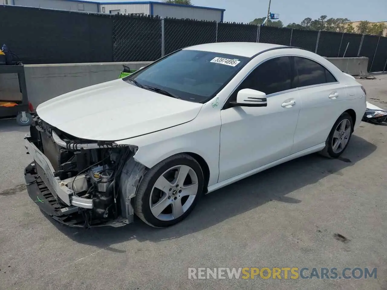 1 Photograph of a damaged car WDDSJ4EB2KN698906 MERCEDES-BENZ CLA-CLASS 2019
