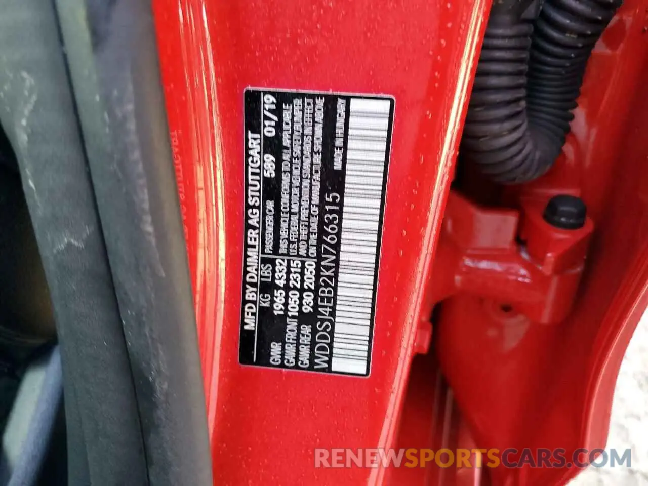 13 Photograph of a damaged car WDDSJ4EB2KN766315 MERCEDES-BENZ CLA-CLASS 2019
