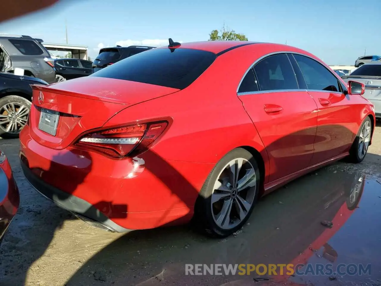 3 Photograph of a damaged car WDDSJ4EB2KN766315 MERCEDES-BENZ CLA-CLASS 2019