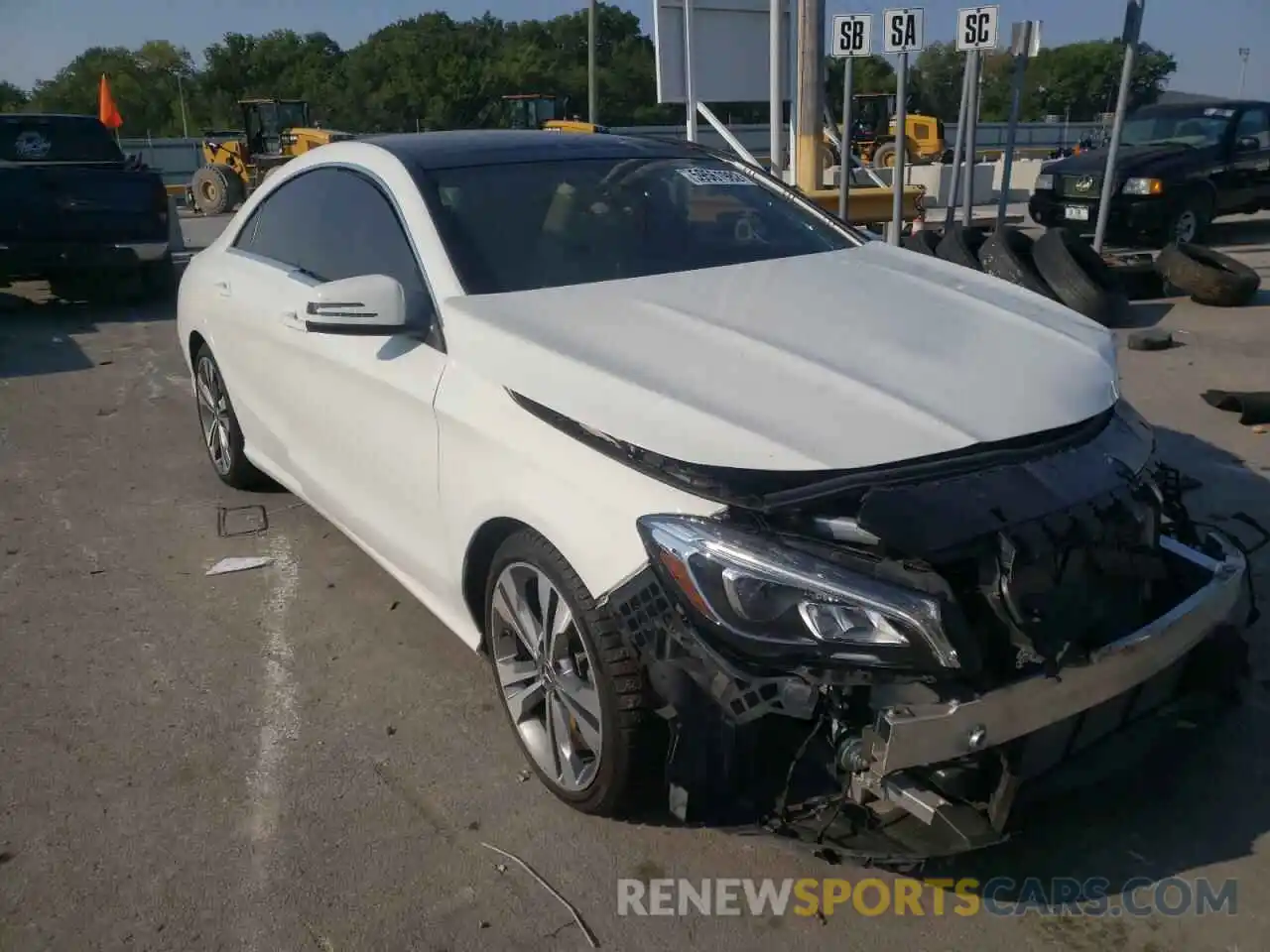 1 Photograph of a damaged car WDDSJ4EB2KN776522 MERCEDES-BENZ CLA-CLASS 2019