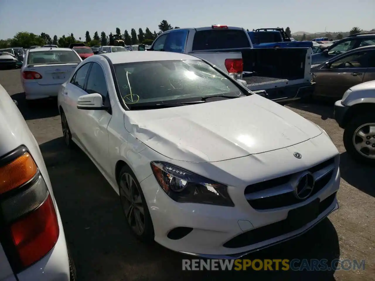 1 Photograph of a damaged car WDDSJ4EB3KN704776 MERCEDES-BENZ CLA-CLASS 2019