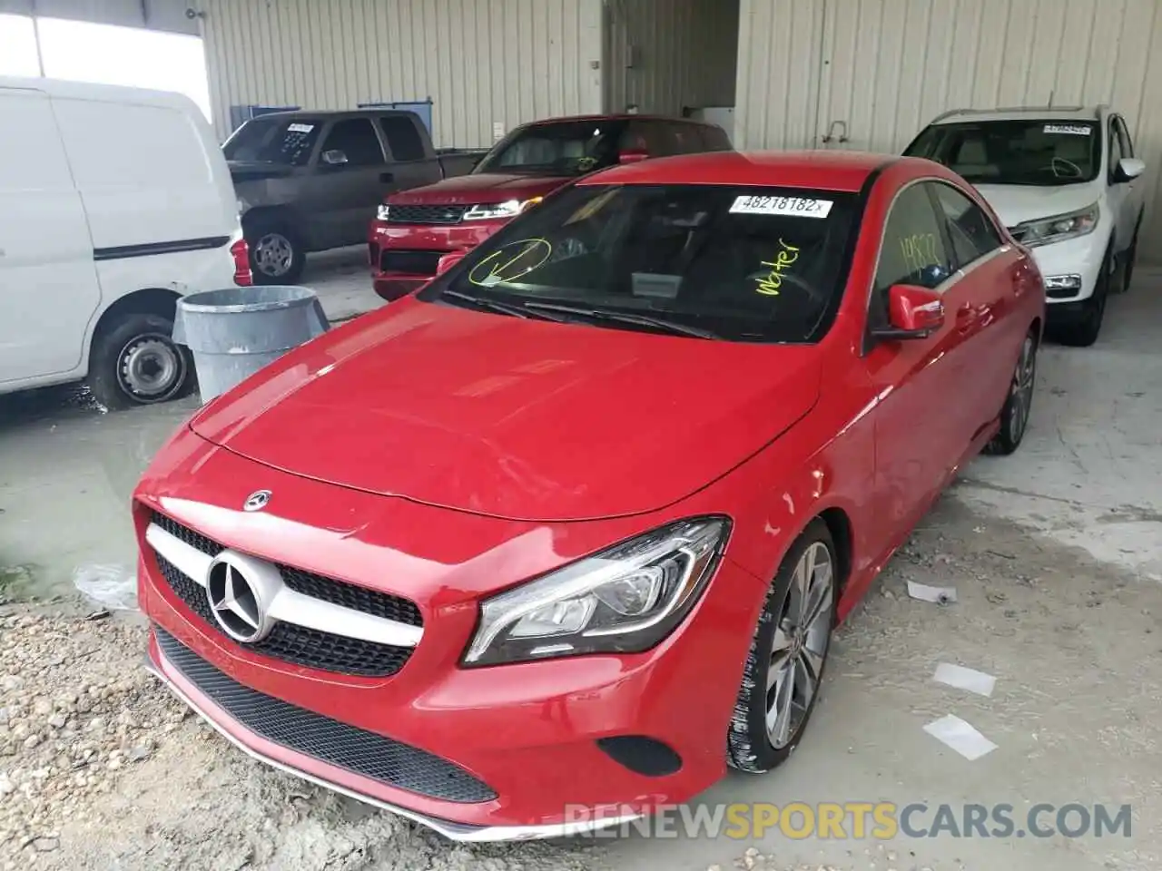 2 Photograph of a damaged car WDDSJ4EB3KN739088 MERCEDES-BENZ CLA-CLASS 2019