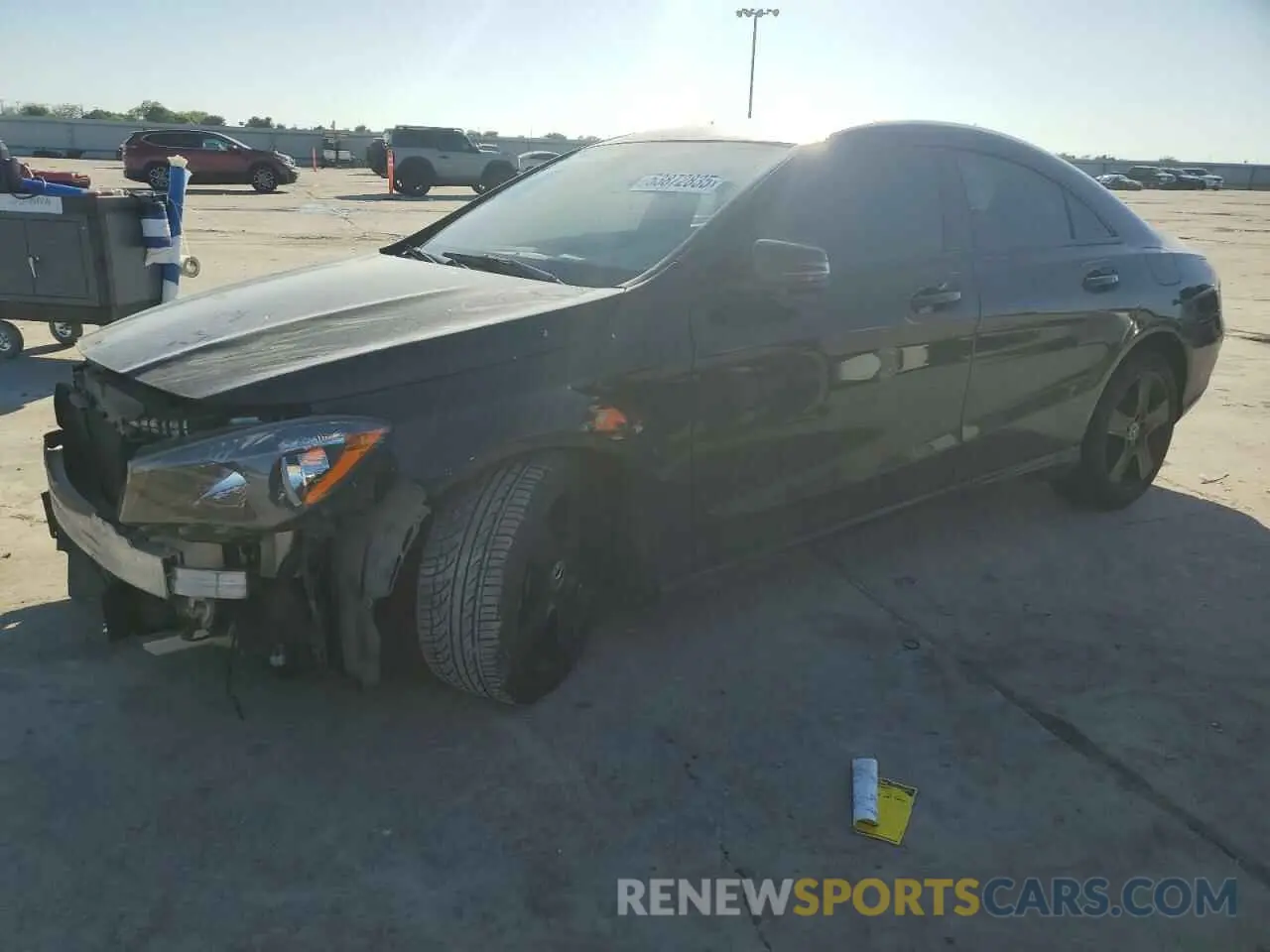 1 Photograph of a damaged car WDDSJ4EB5KN738752 MERCEDES-BENZ CLA-CLASS 2019