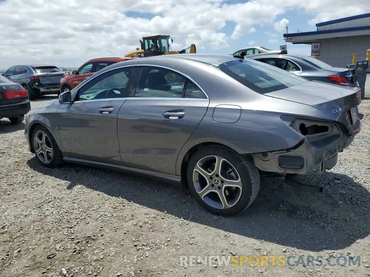 2 Photograph of a damaged car WDDSJ4EB6KN741224 MERCEDES-BENZ CLA-CLASS 2019