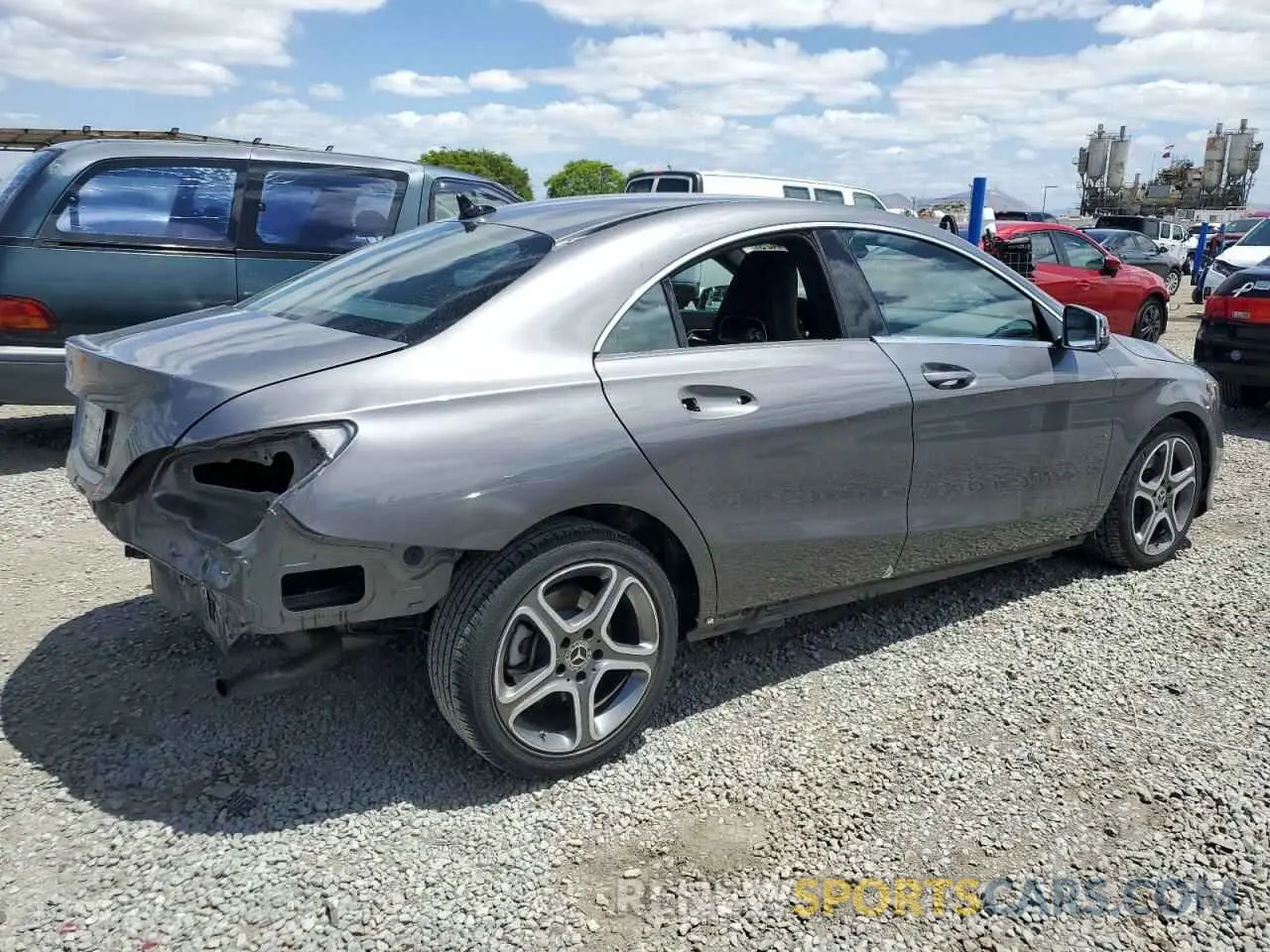 3 Photograph of a damaged car WDDSJ4EB6KN741224 MERCEDES-BENZ CLA-CLASS 2019