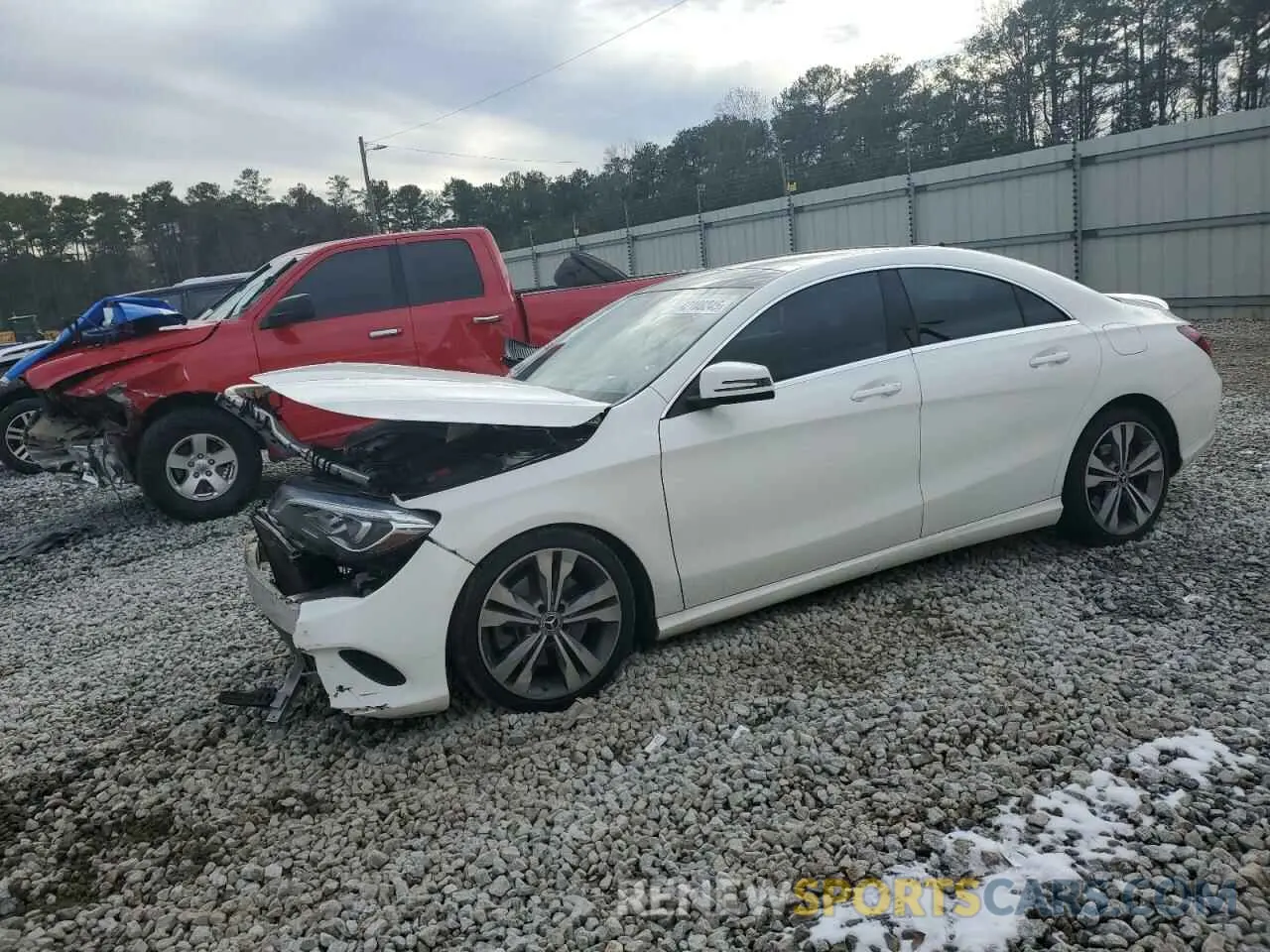 1 Photograph of a damaged car WDDSJ4EB6KN744429 MERCEDES-BENZ CLA-CLASS 2019