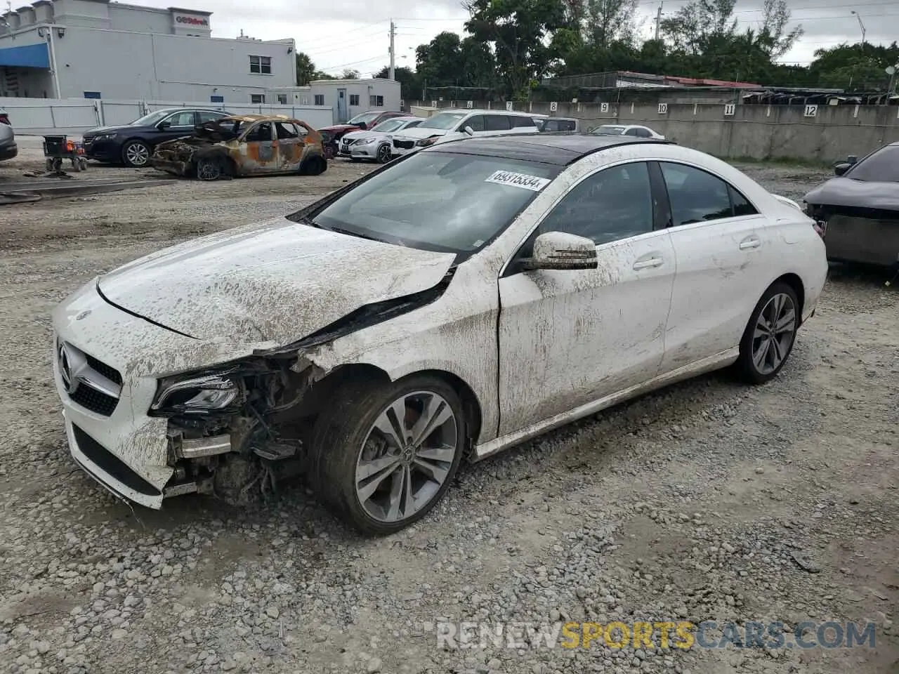 1 Photograph of a damaged car WDDSJ4EB6KN748674 MERCEDES-BENZ CLA-CLASS 2019