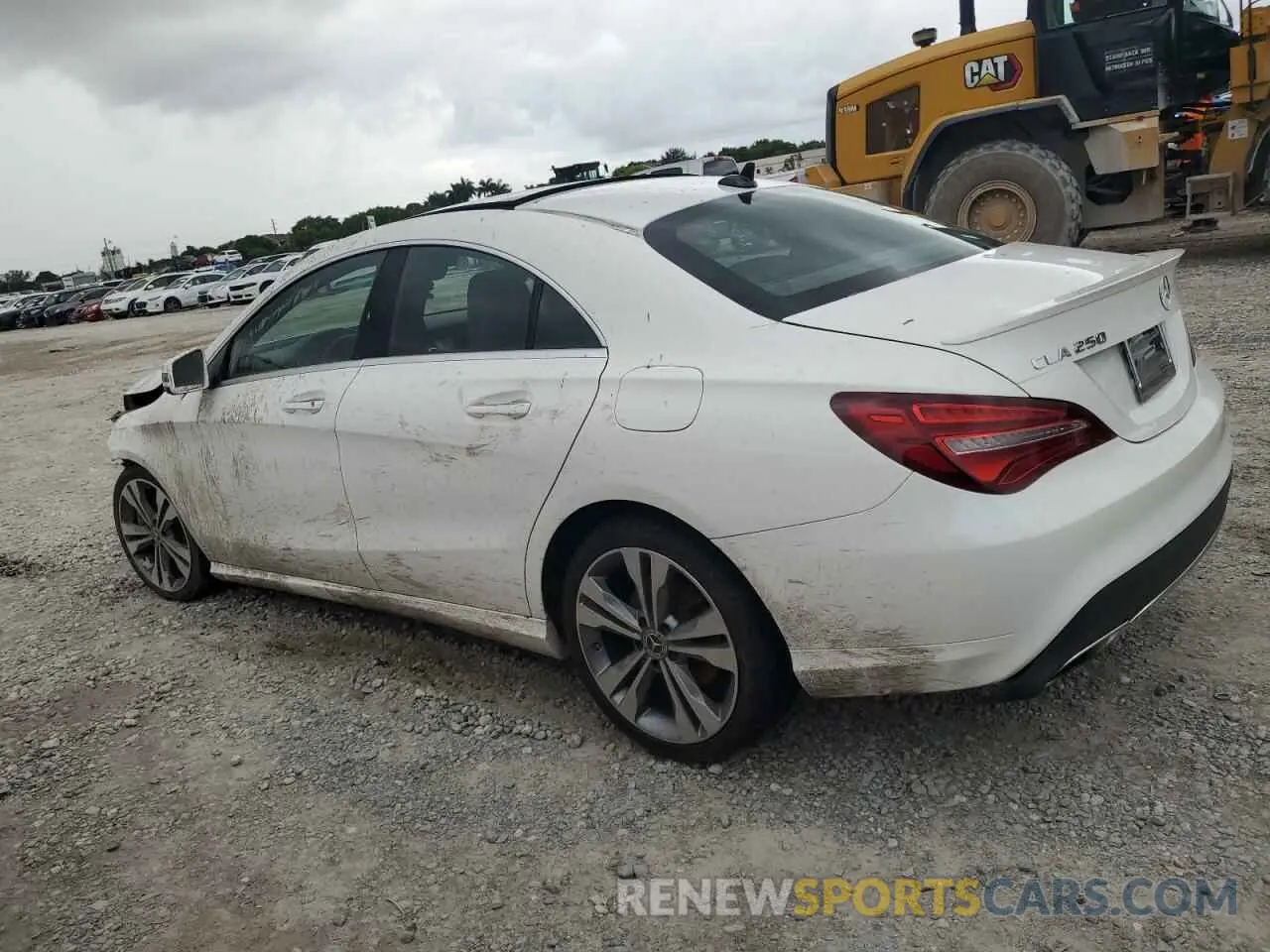 2 Photograph of a damaged car WDDSJ4EB6KN748674 MERCEDES-BENZ CLA-CLASS 2019