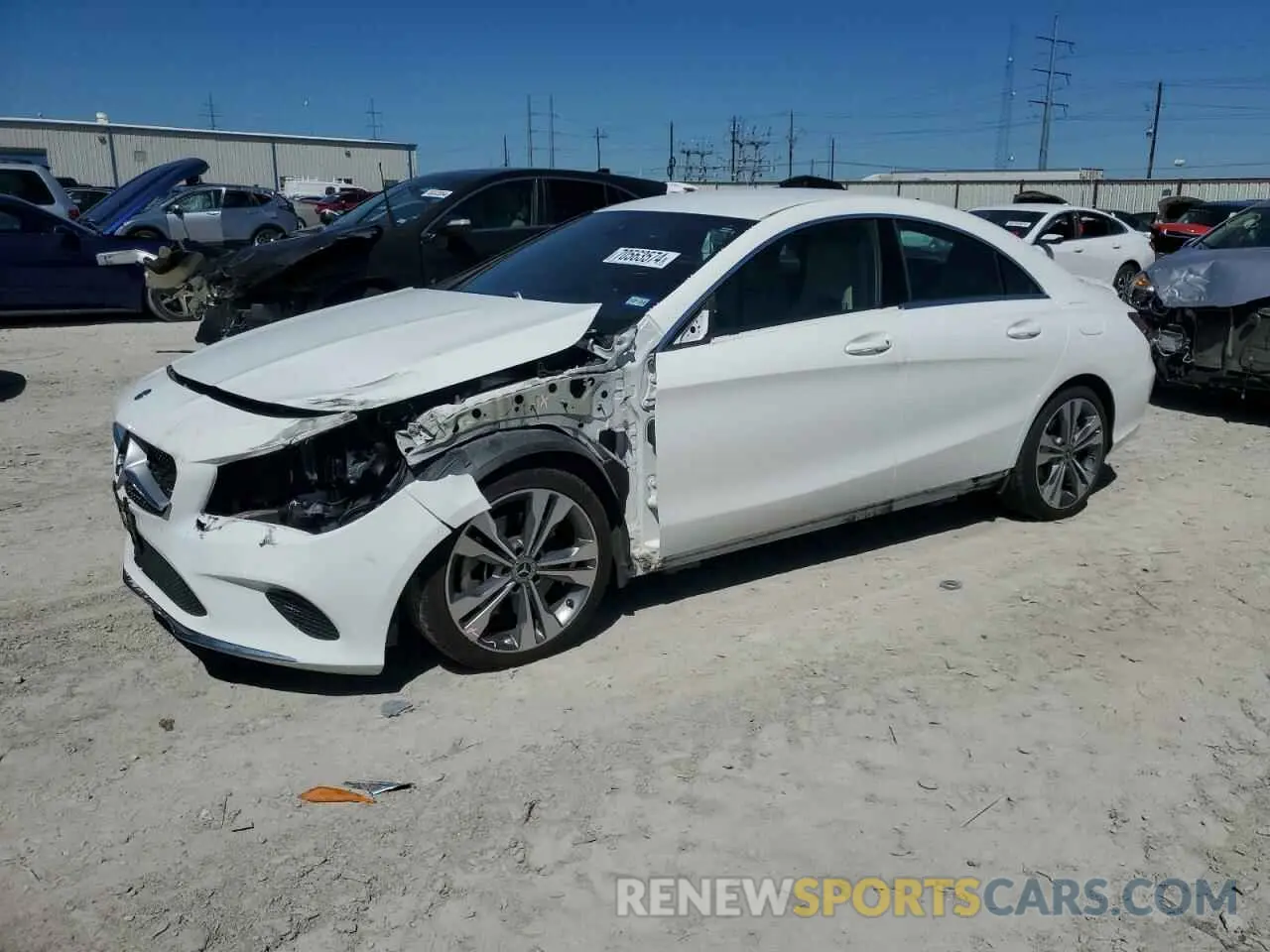 1 Photograph of a damaged car WDDSJ4EB7KN749476 MERCEDES-BENZ CLA-CLASS 2019