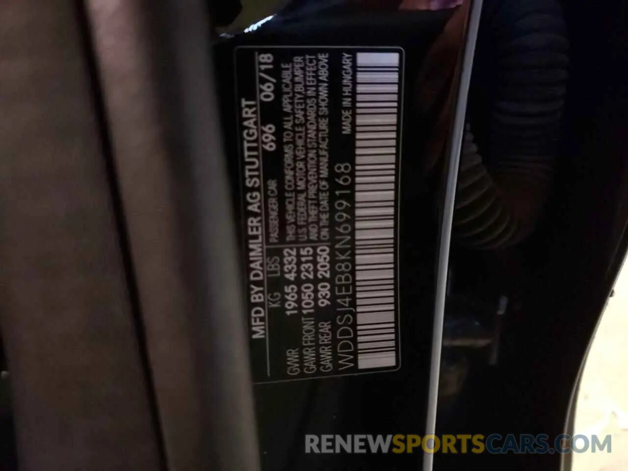 12 Photograph of a damaged car WDDSJ4EB8KN699168 MERCEDES-BENZ CLA-CLASS 2019