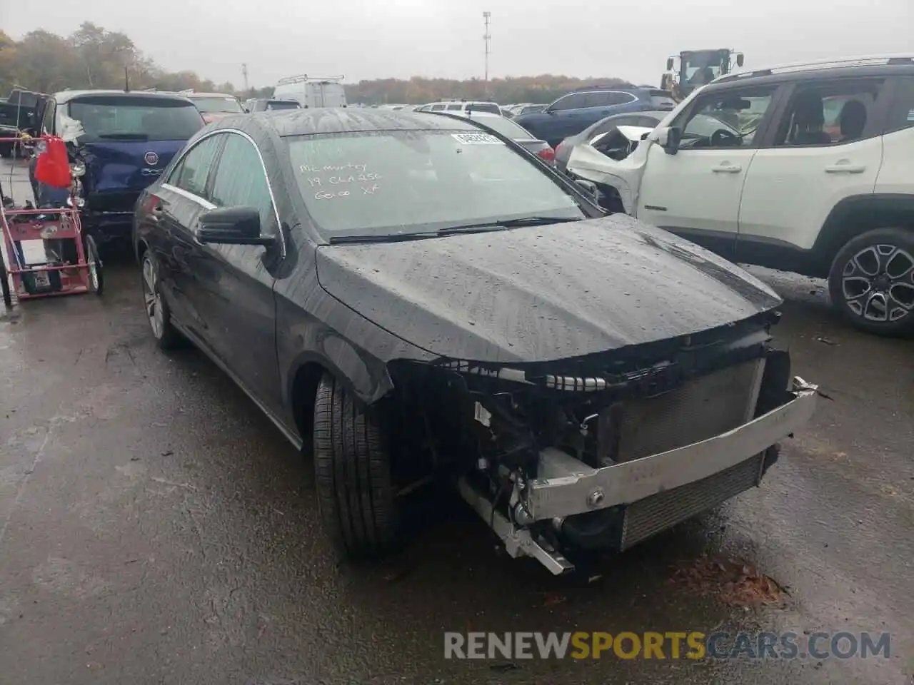 1 Photograph of a damaged car WDDSJ4EB8KN756940 MERCEDES-BENZ CLA-CLASS 2019