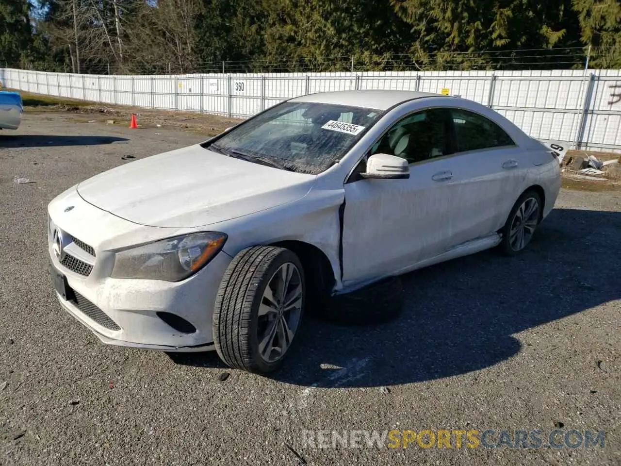 1 Photograph of a damaged car WDDSJ4GB2KN723526 MERCEDES-BENZ CLA-CLASS 2019