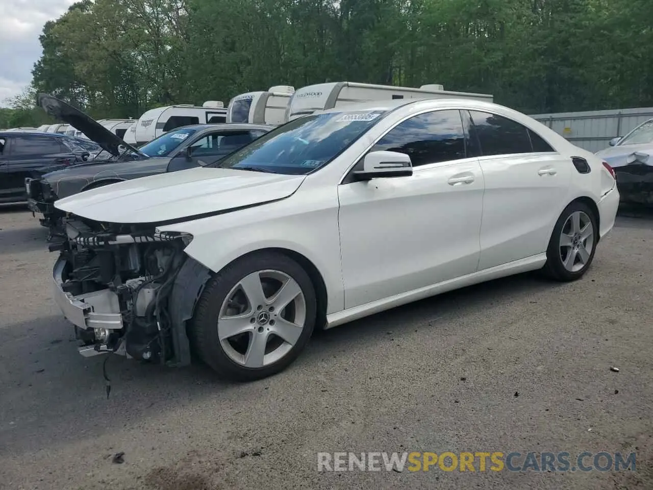 1 Photograph of a damaged car WDDSJ4GB2KN740407 MERCEDES-BENZ CLA-CLASS 2019